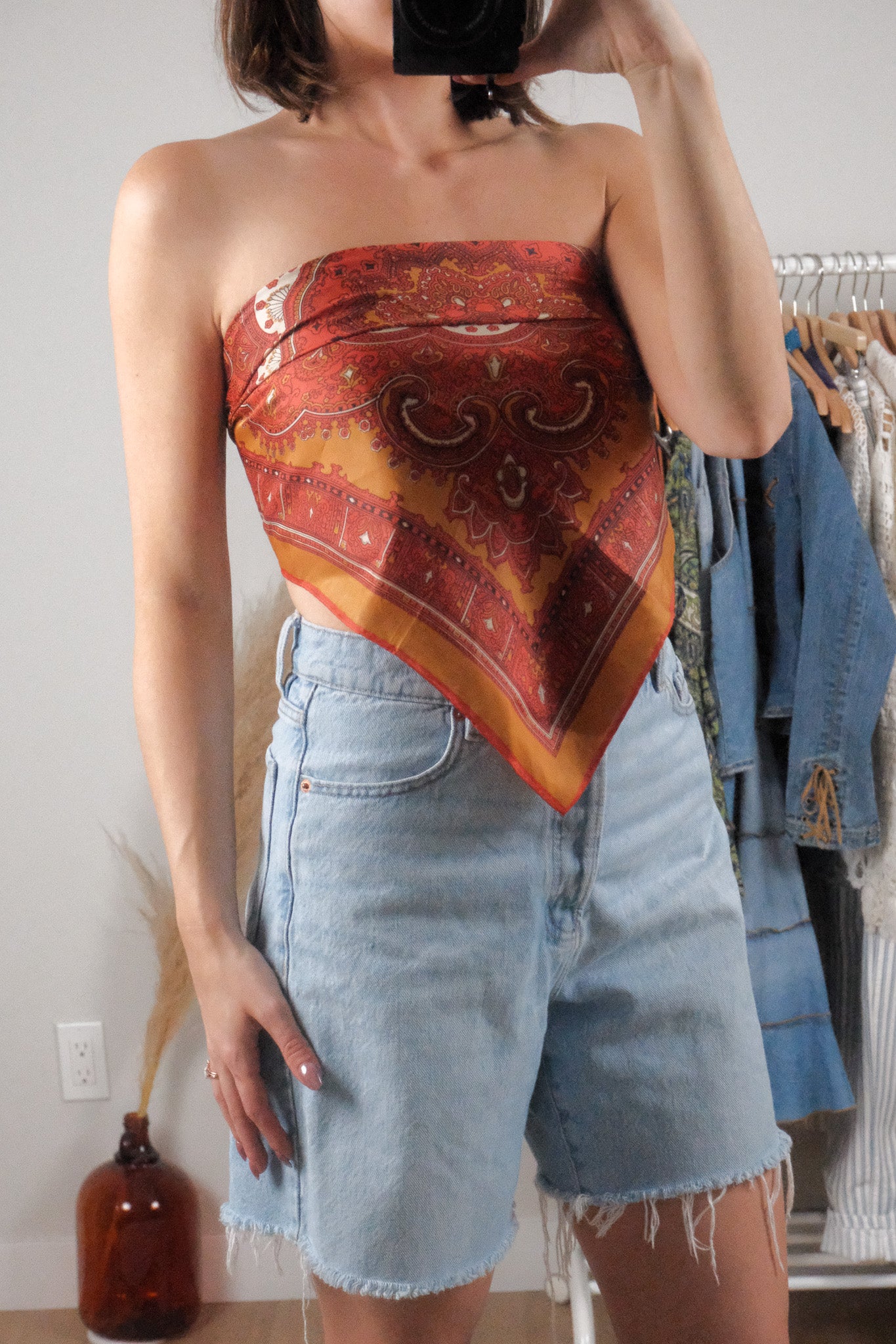 Vintage x Patterned Scarf