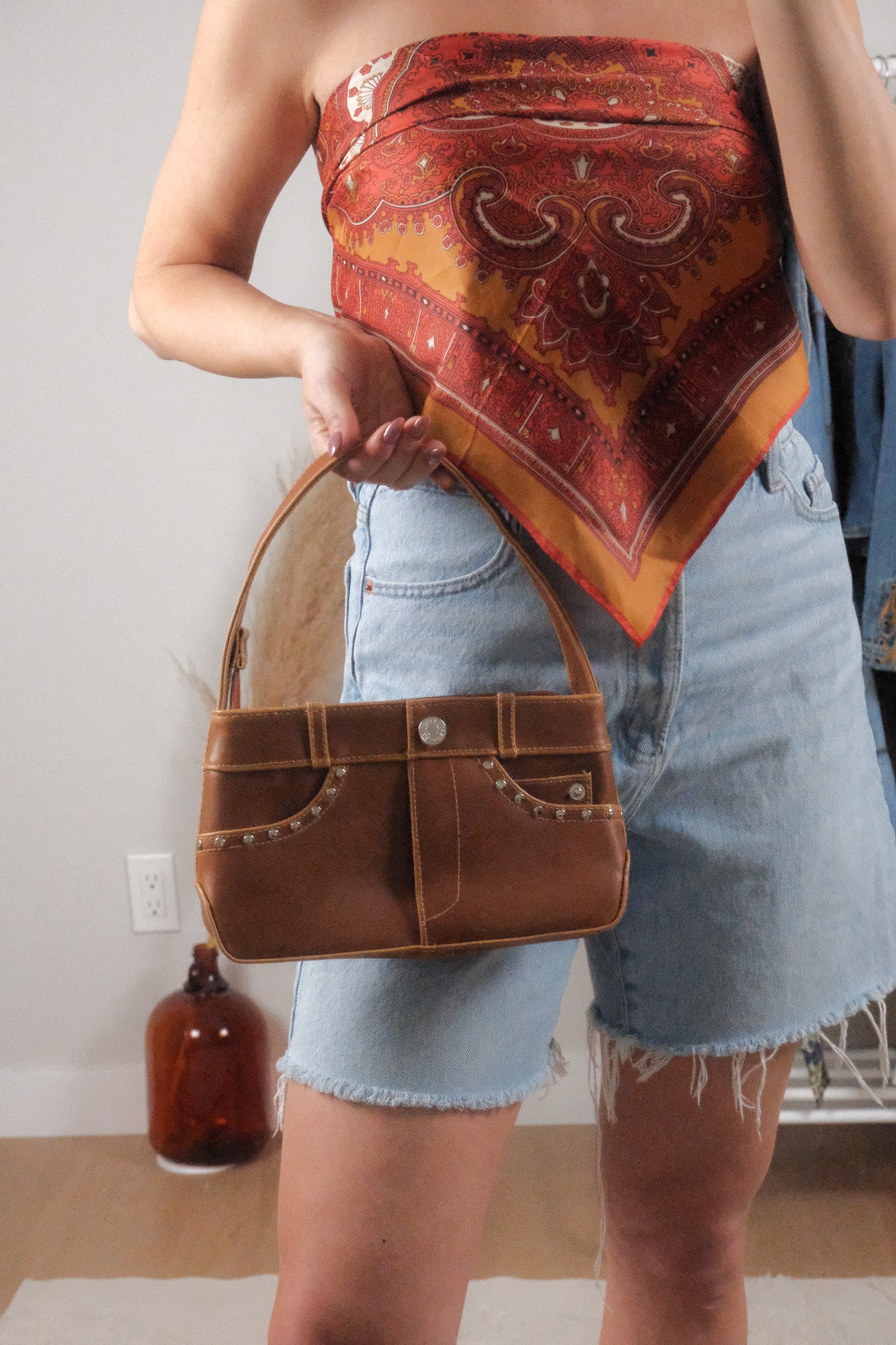Faux Leather x Jean Pocket Purse