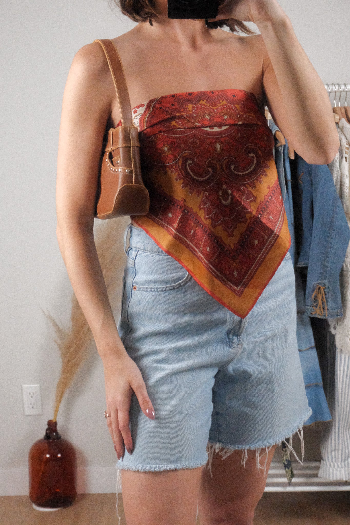 Faux Leather x Jean Pocket Purse
