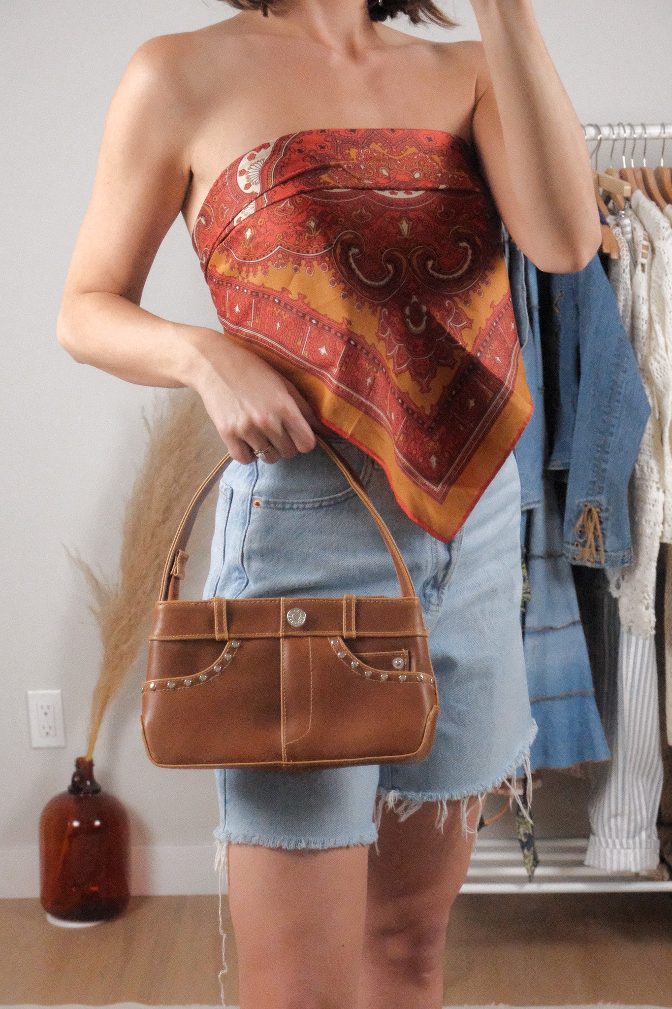 Faux Leather x Jean Pocket Purse
