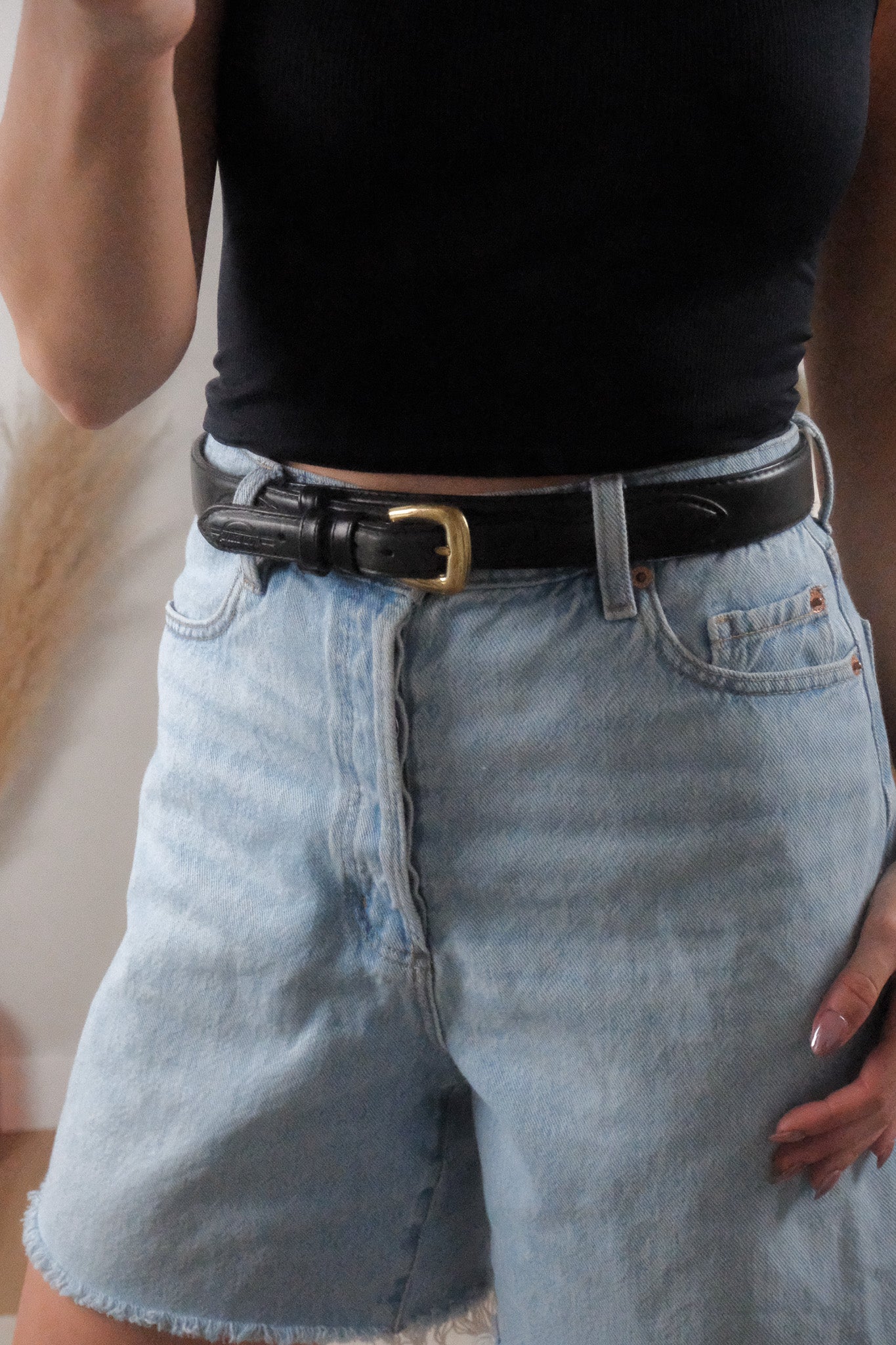 Vintage x Leather Belt (S/M)