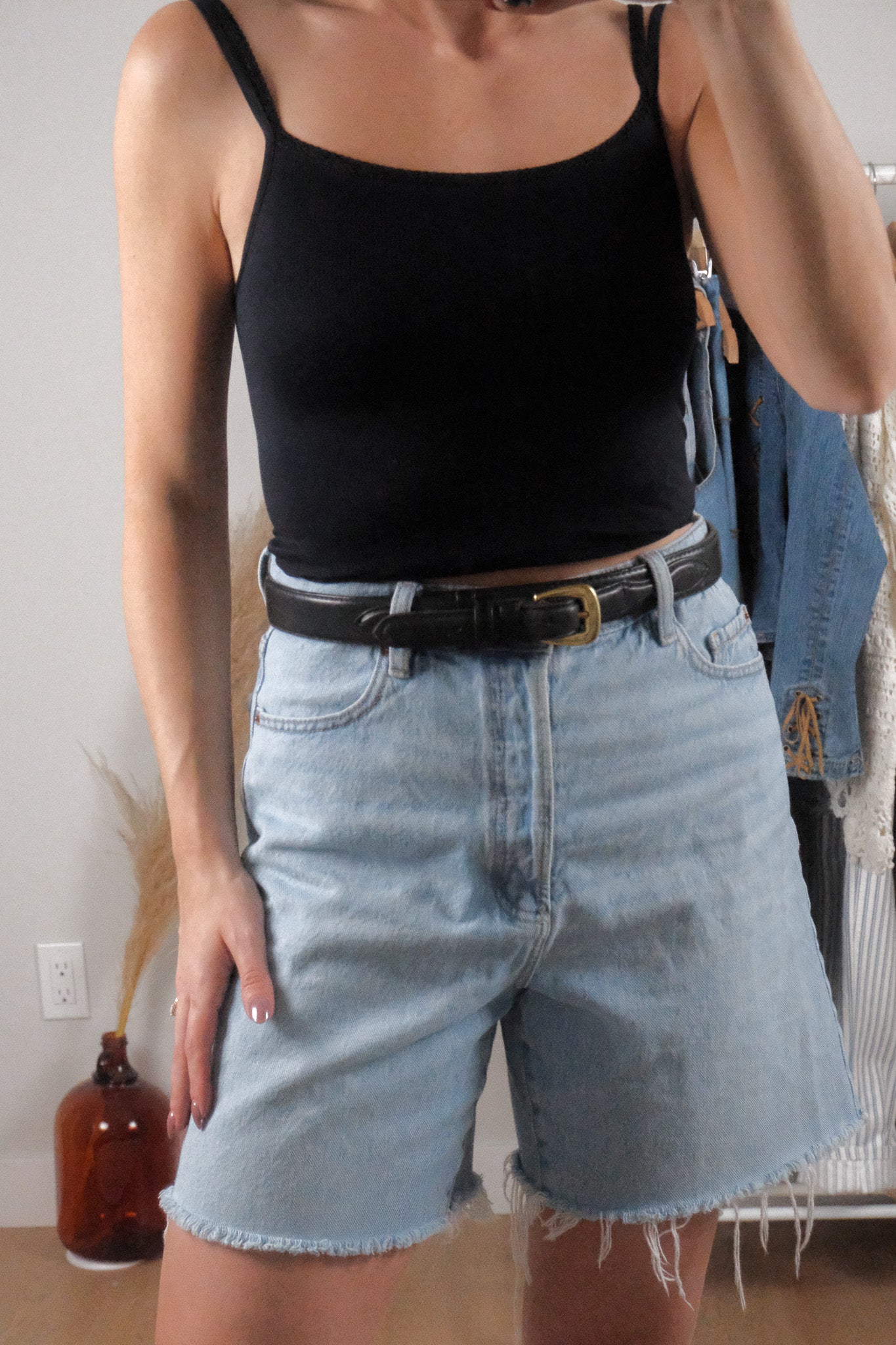 Vintage x Leather Belt (S/M)
