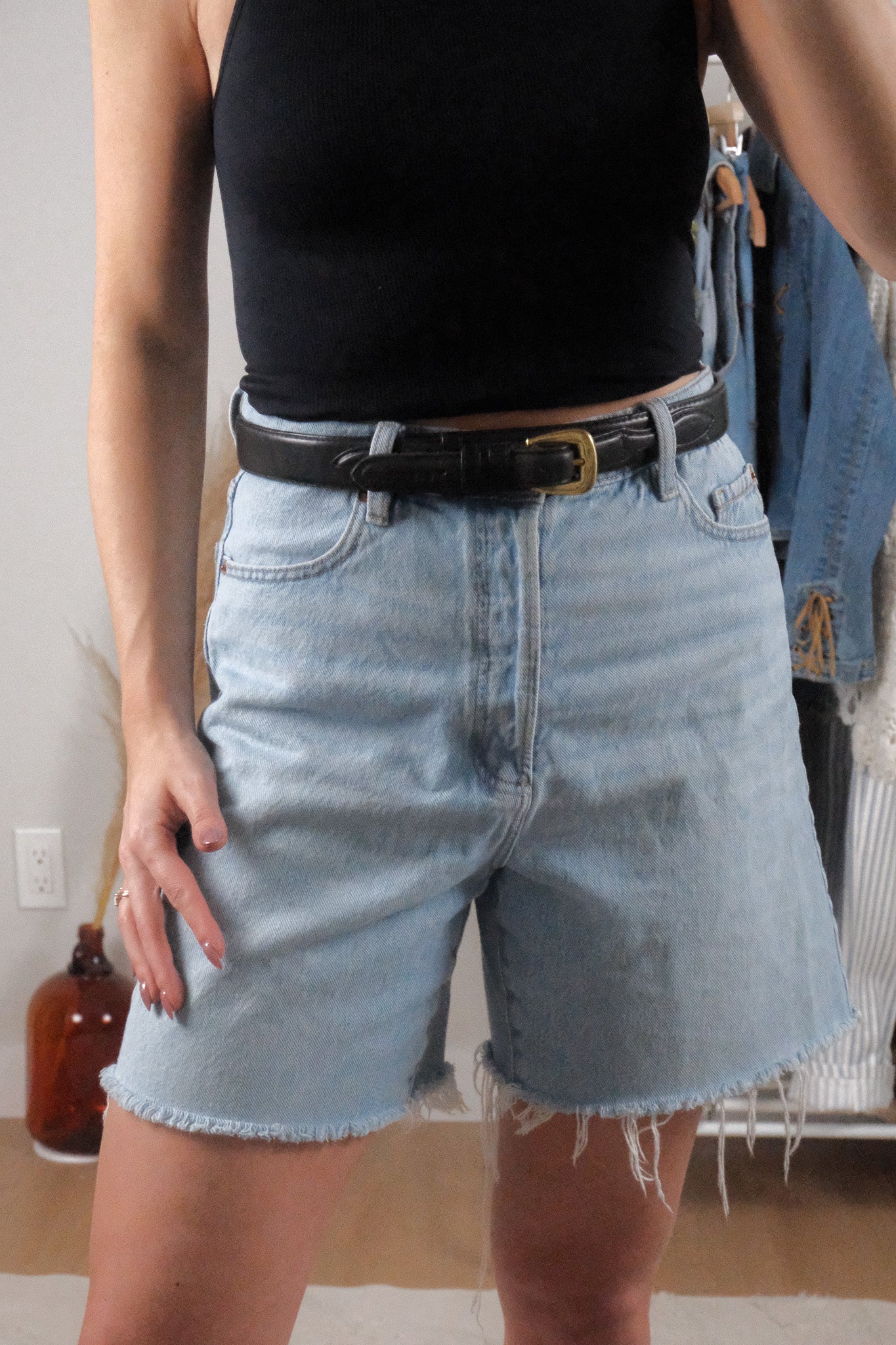 Vintage x Leather Belt (S/M)