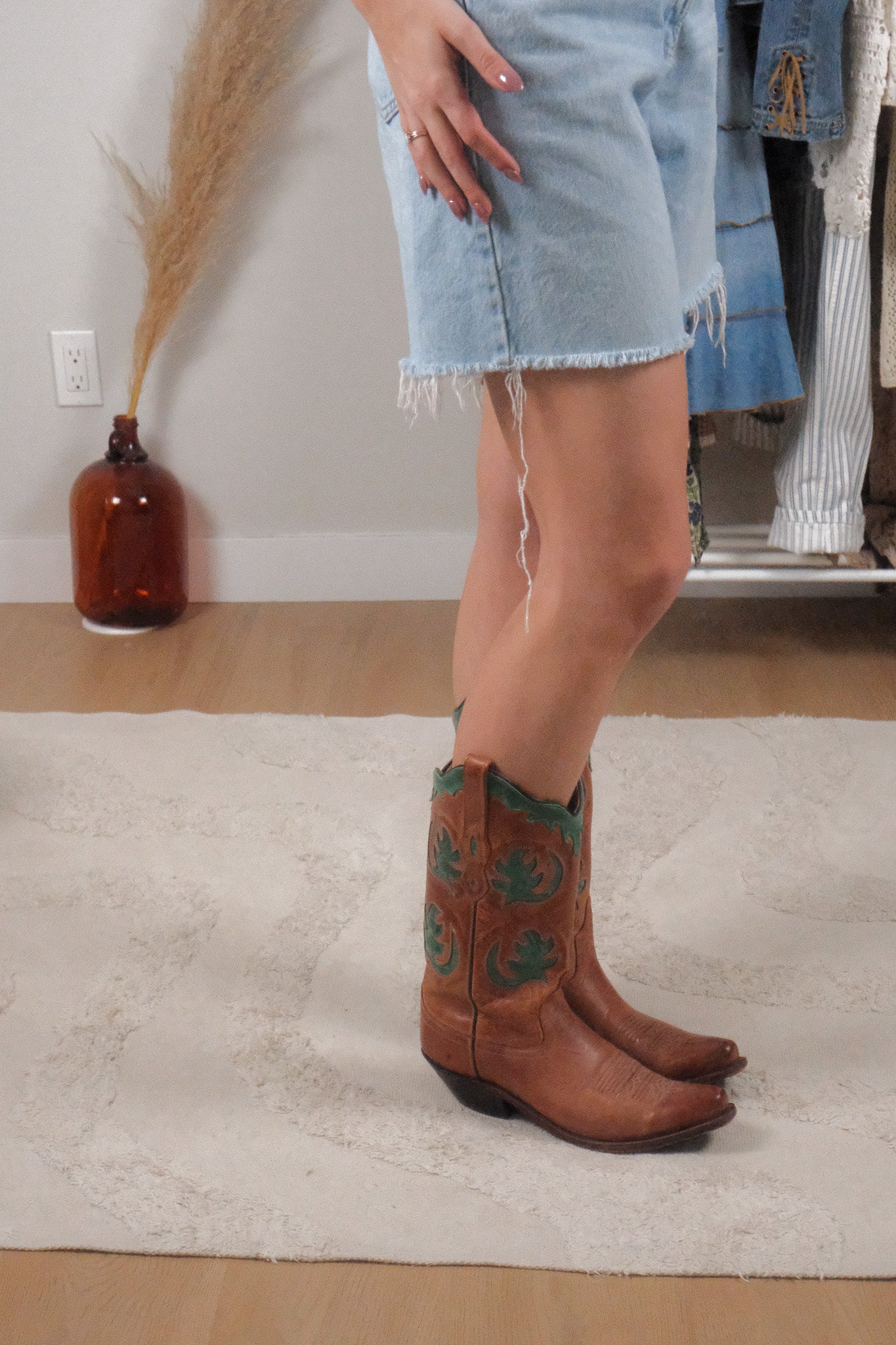 Made in Canada x Boulet x Leather Cowboy Boots (8.5)