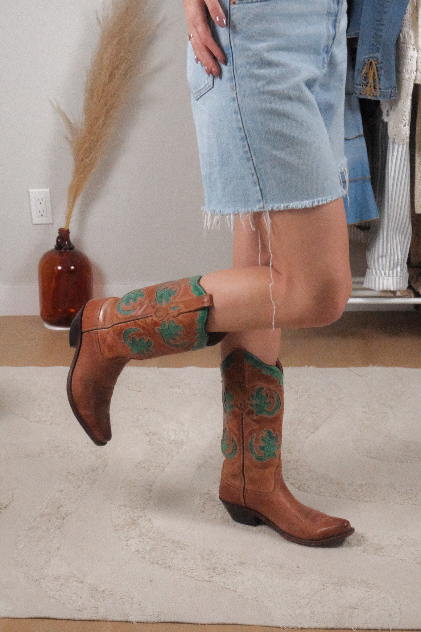 Made in Canada x Boulet x Leather Cowboy Boots (8.5)