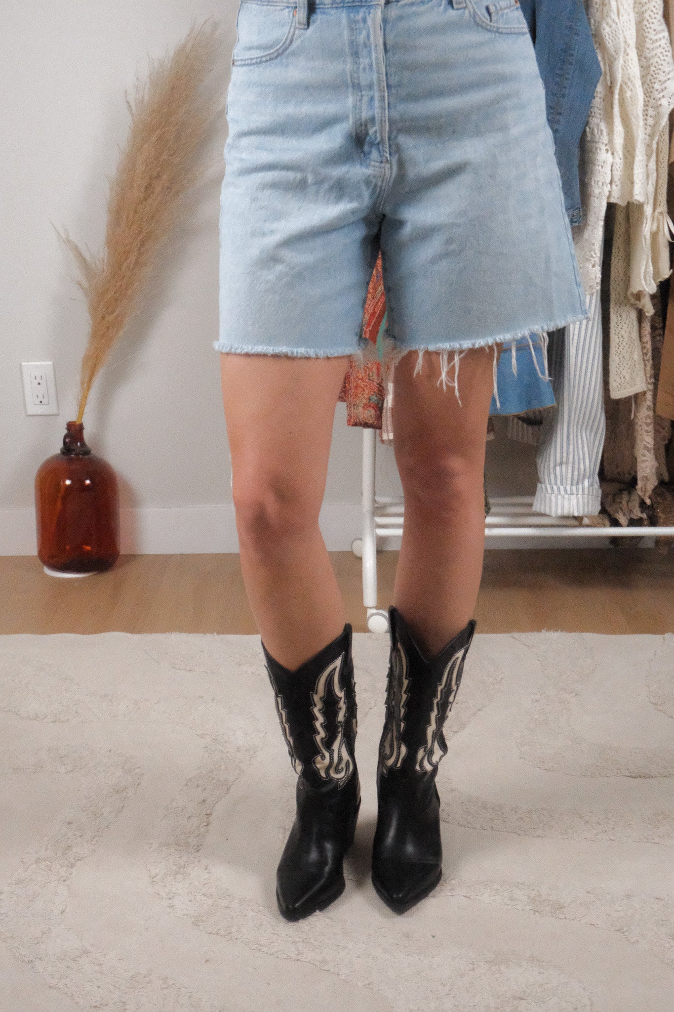 Modern x Faux Leather Boots (7/7.5)