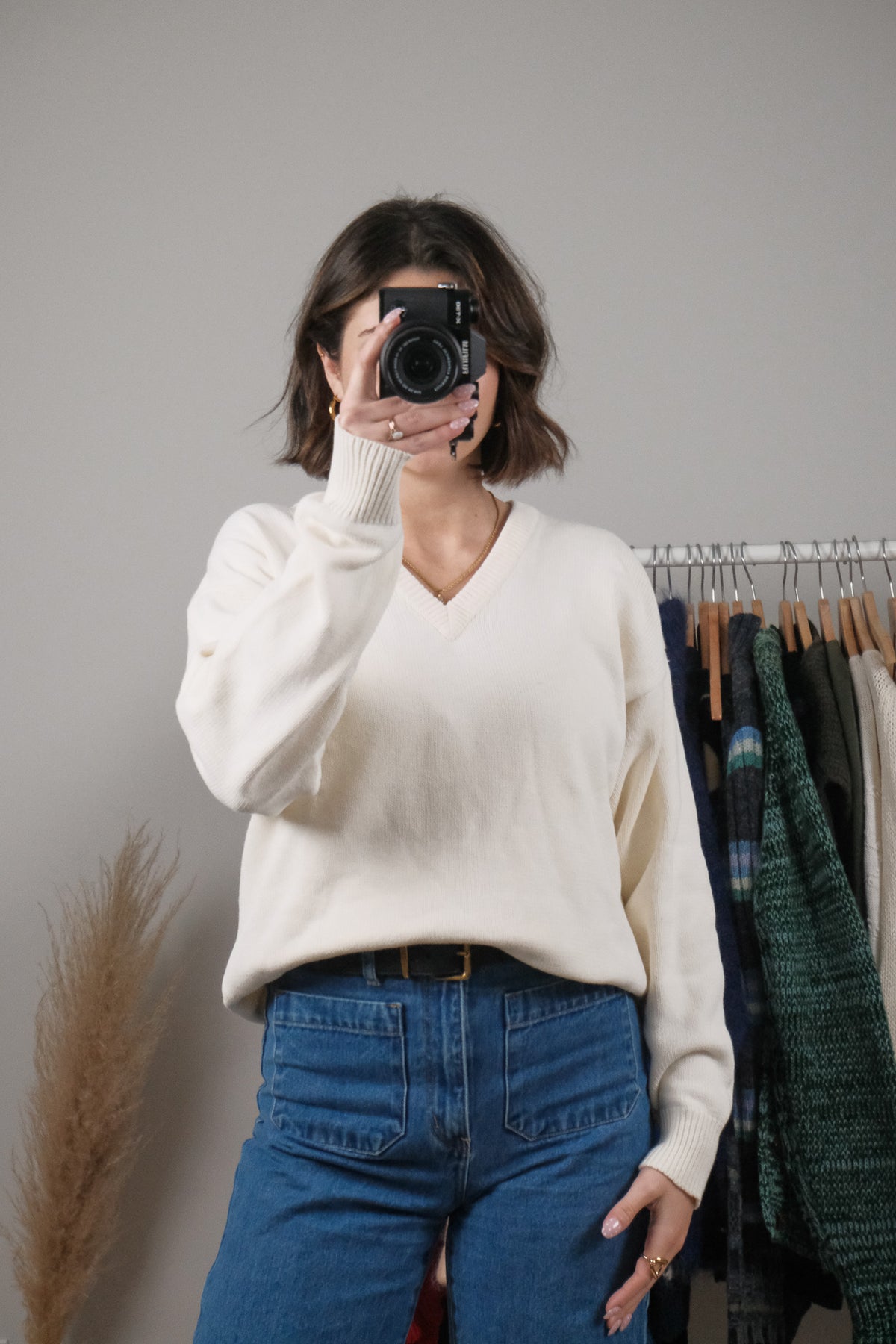 Vintage x Cotton V-Neck (M)