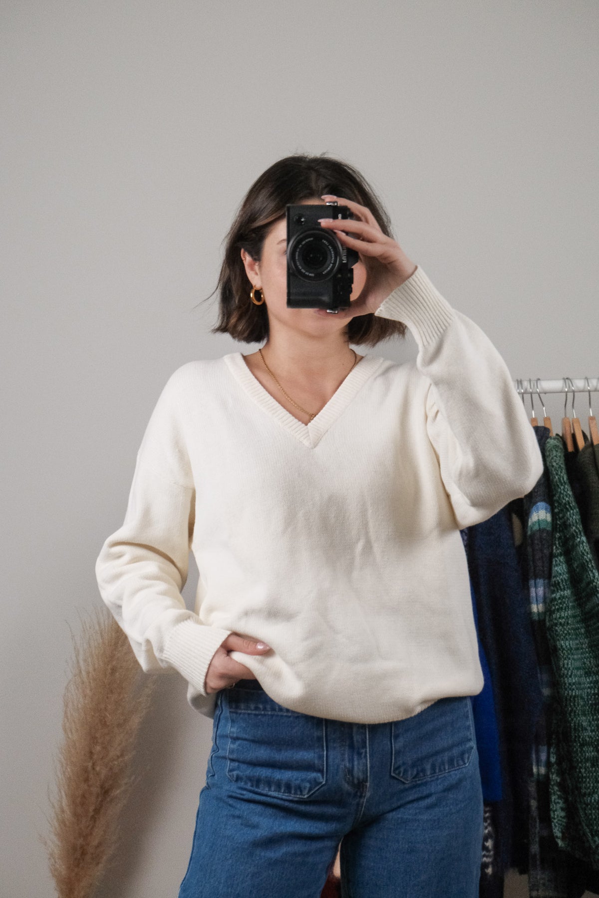 Vintage x Cotton V-Neck (M)