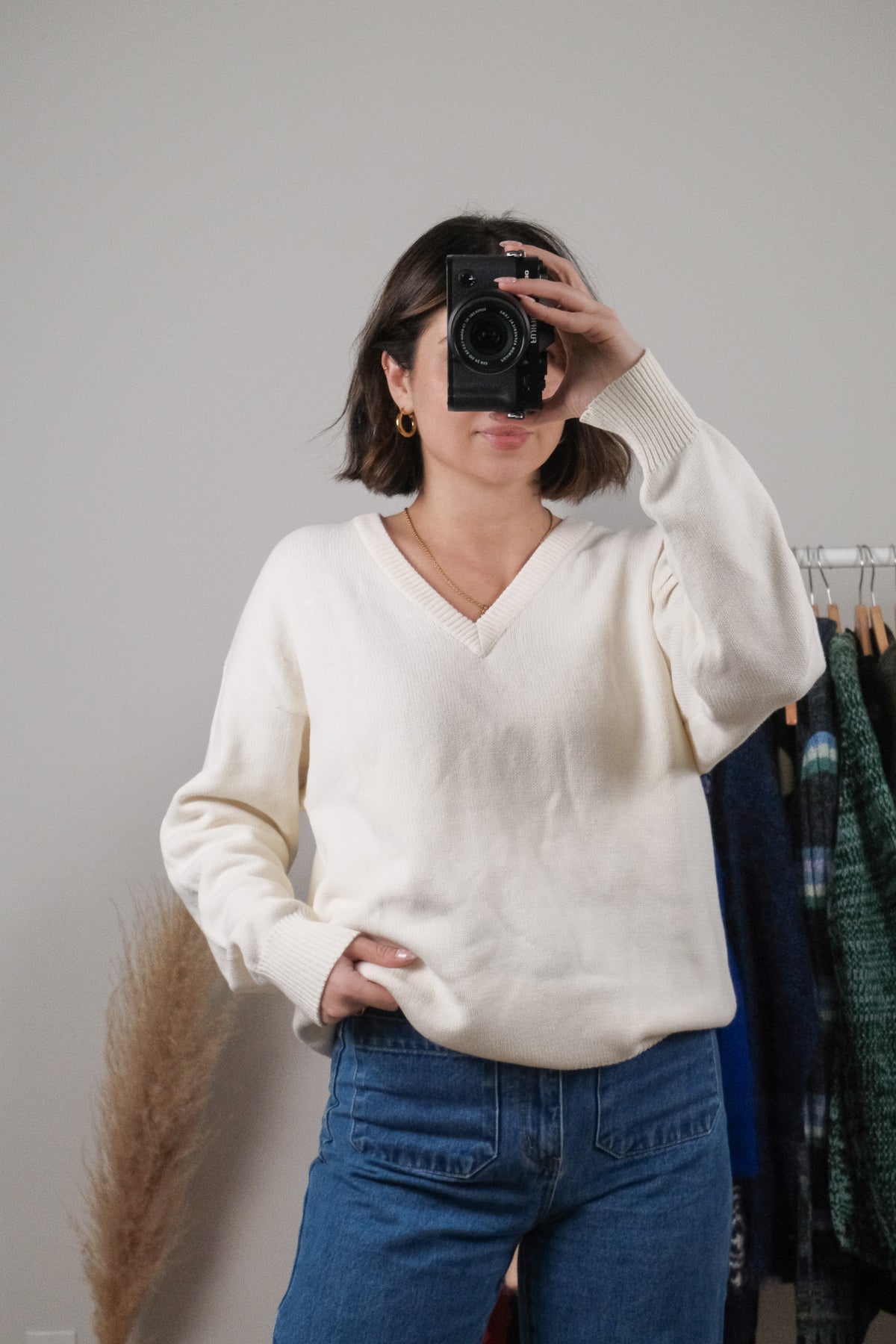 Vintage x Cotton V-Neck (M)
