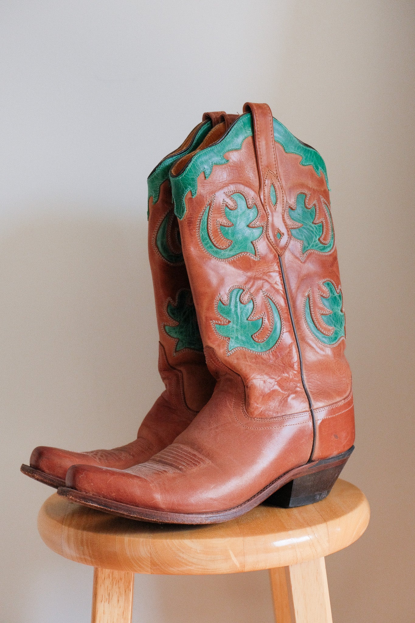 Made in Canada x Boulet x Leather Cowboy Boots (8.5)