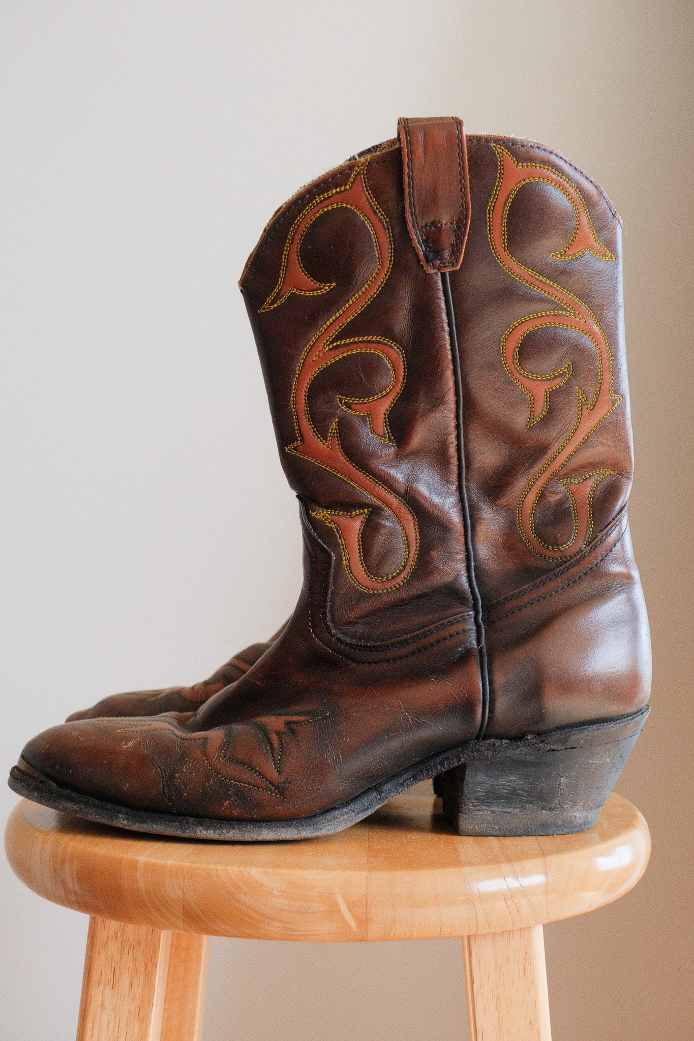 Made in Canada x Boulet x Leather Cowboy Boots (9.5)