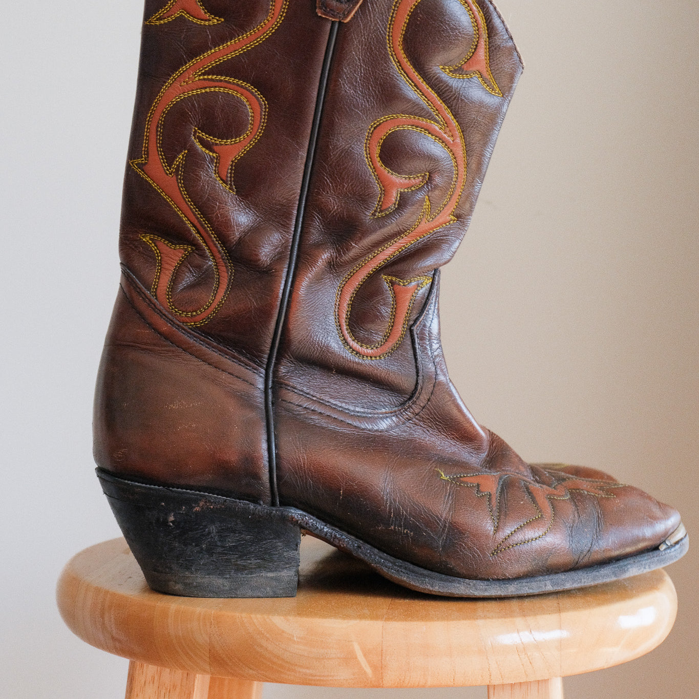 Made in Canada x Boulet x Leather Cowboy Boots (9.5)