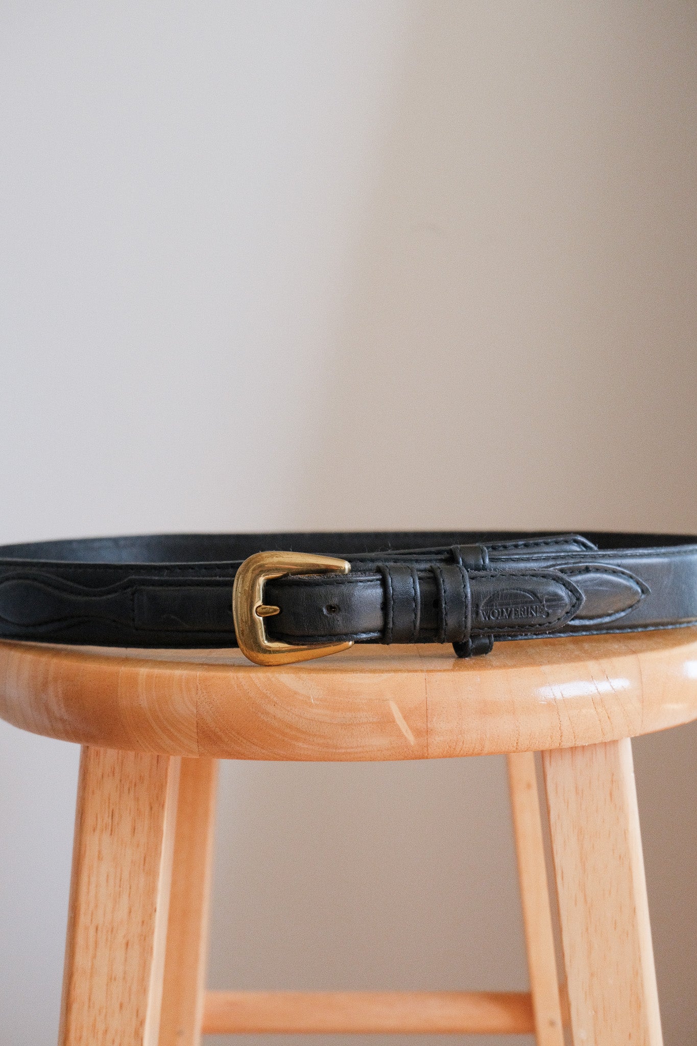 Vintage x Leather Belt (S/M)