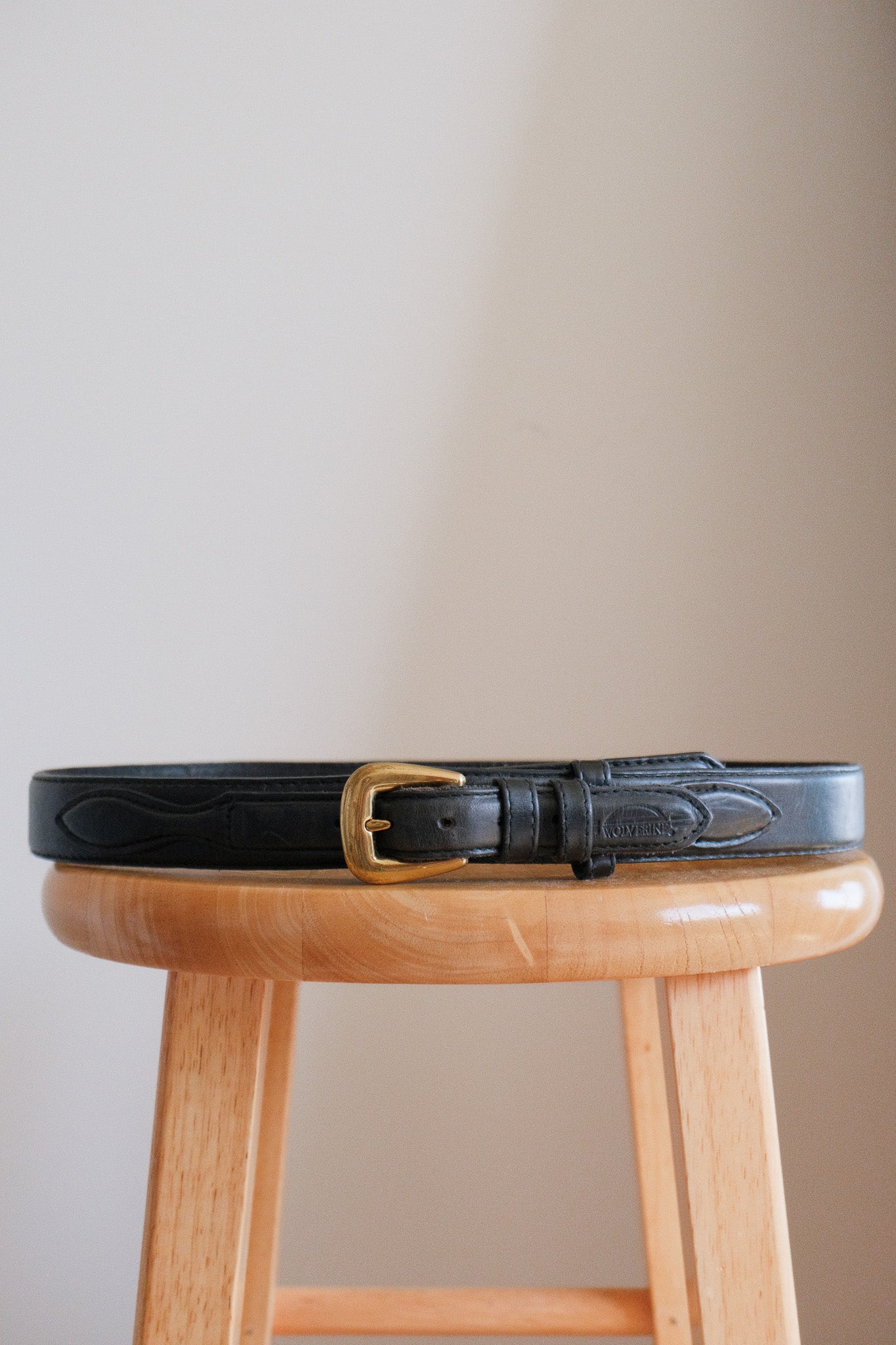 Vintage x Leather Belt (S/M)
