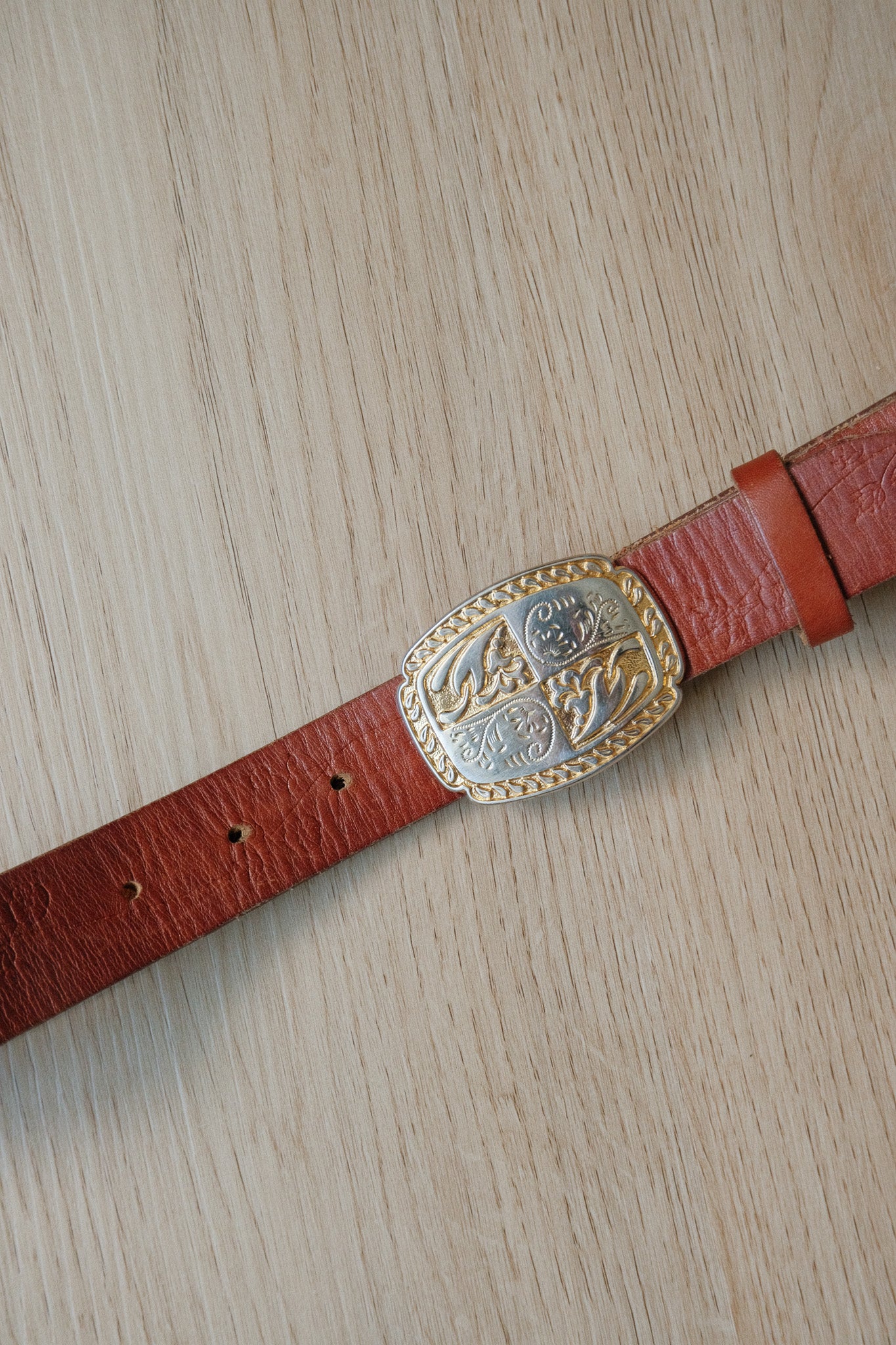 Vintage x Leather Belt (XXS/XS)