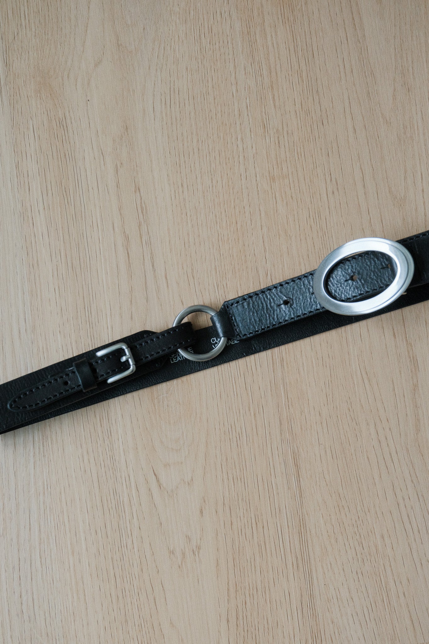 Vintage x Leather O-Ring Belt (S)