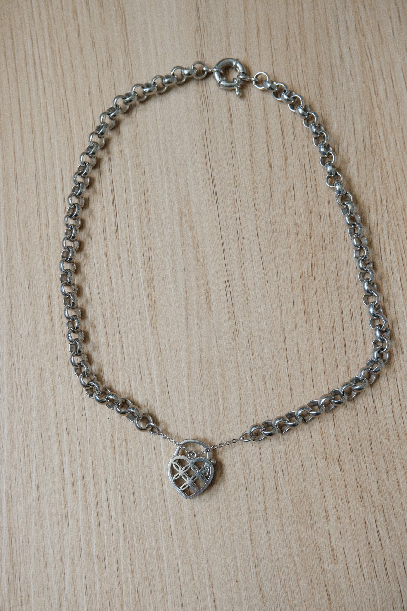 Chunky Heart Locket Necklace