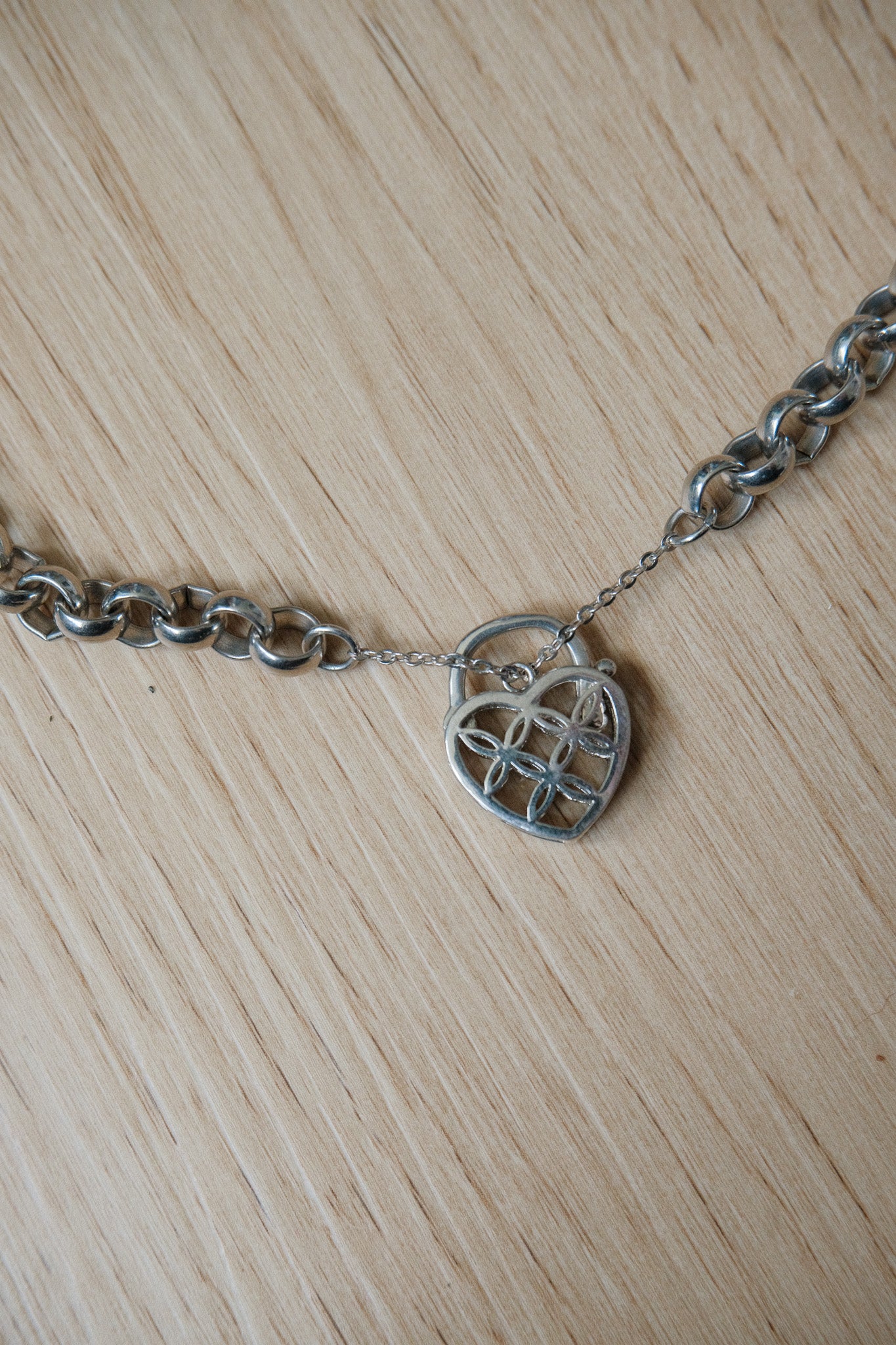 Chunky Heart Locket Necklace