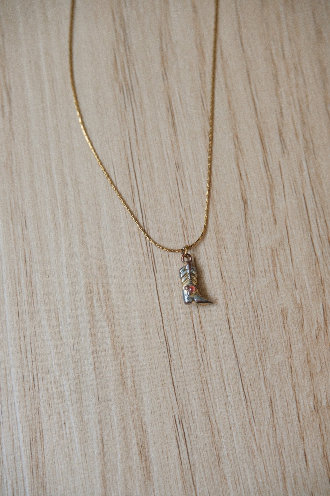 Cowboy Boot Necklace