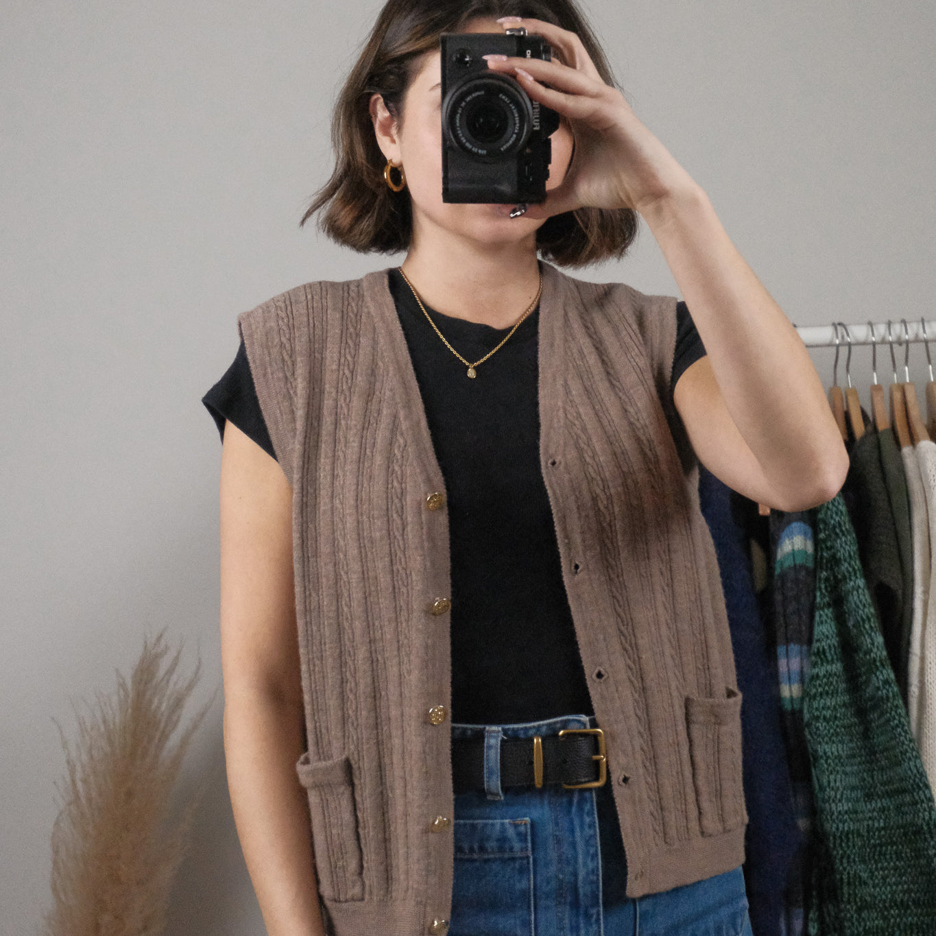 Vintage x Wool Textured Vest (M)