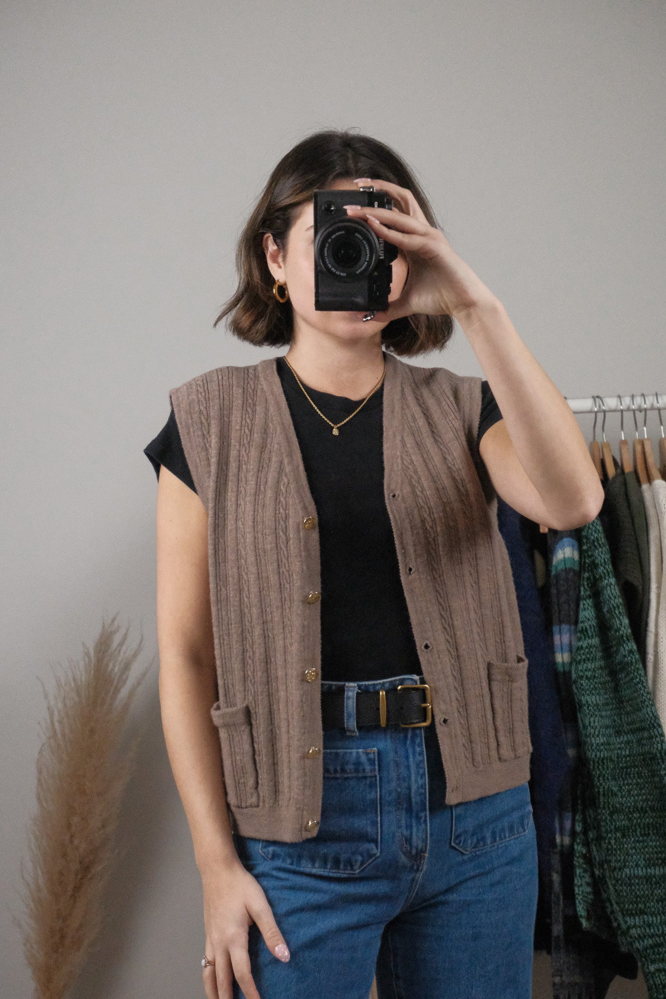 Vintage x Wool Textured Vest (M)