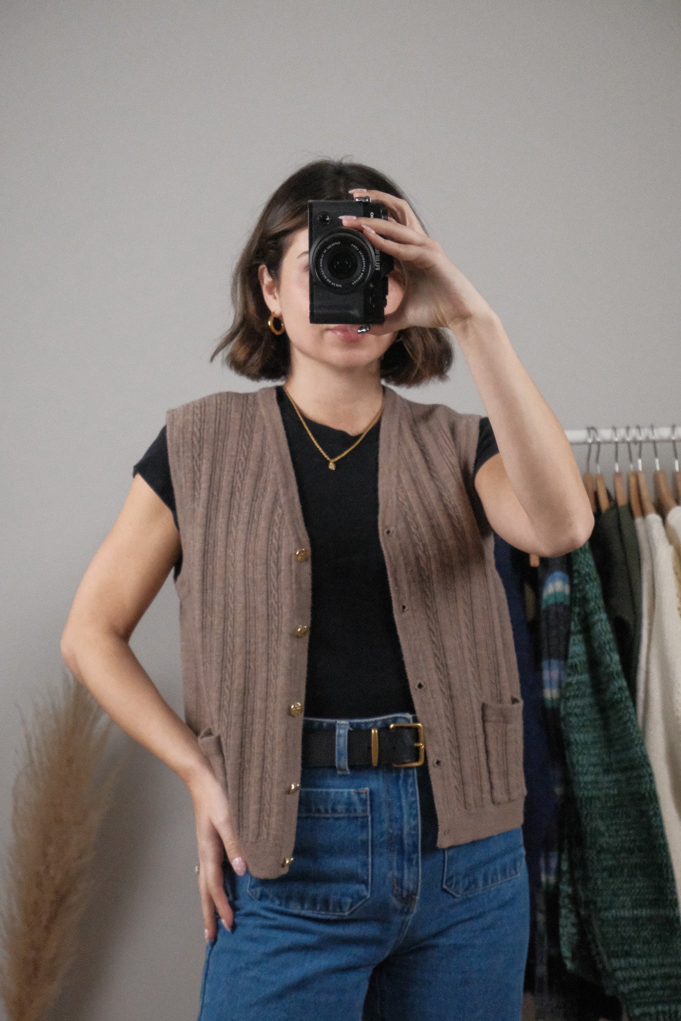 Vintage x Wool Textured Vest (M)