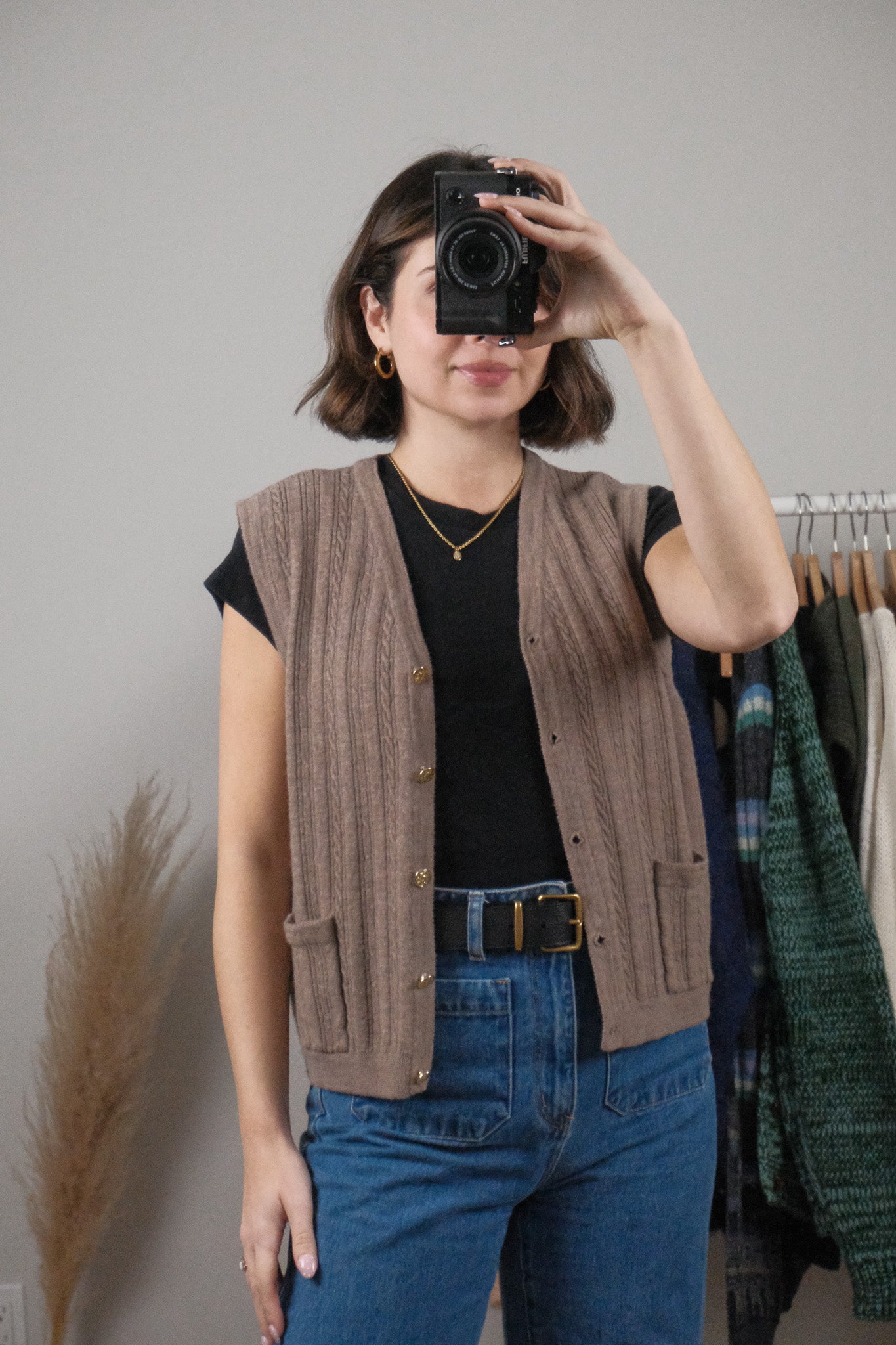 Vintage x Wool Textured Vest (M)