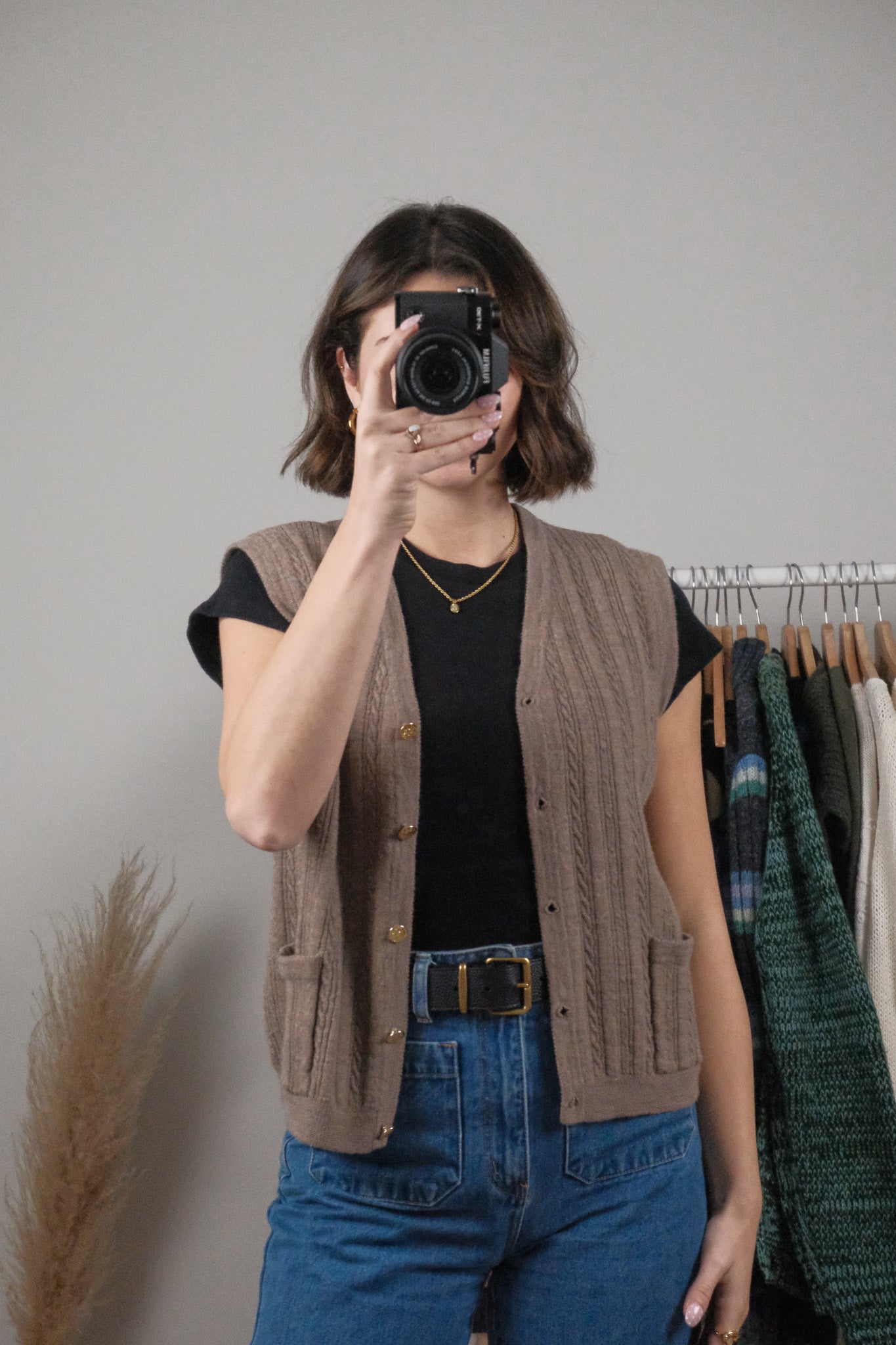 Vintage x Wool Textured Vest (M)