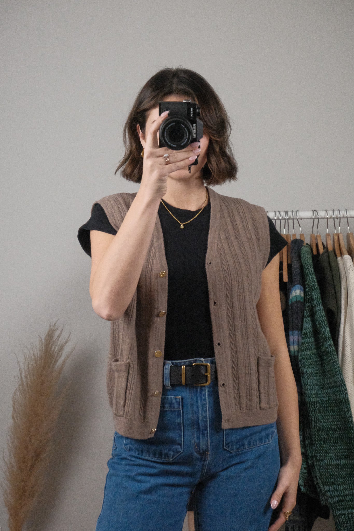 Vintage x Wool Textured Vest (M)