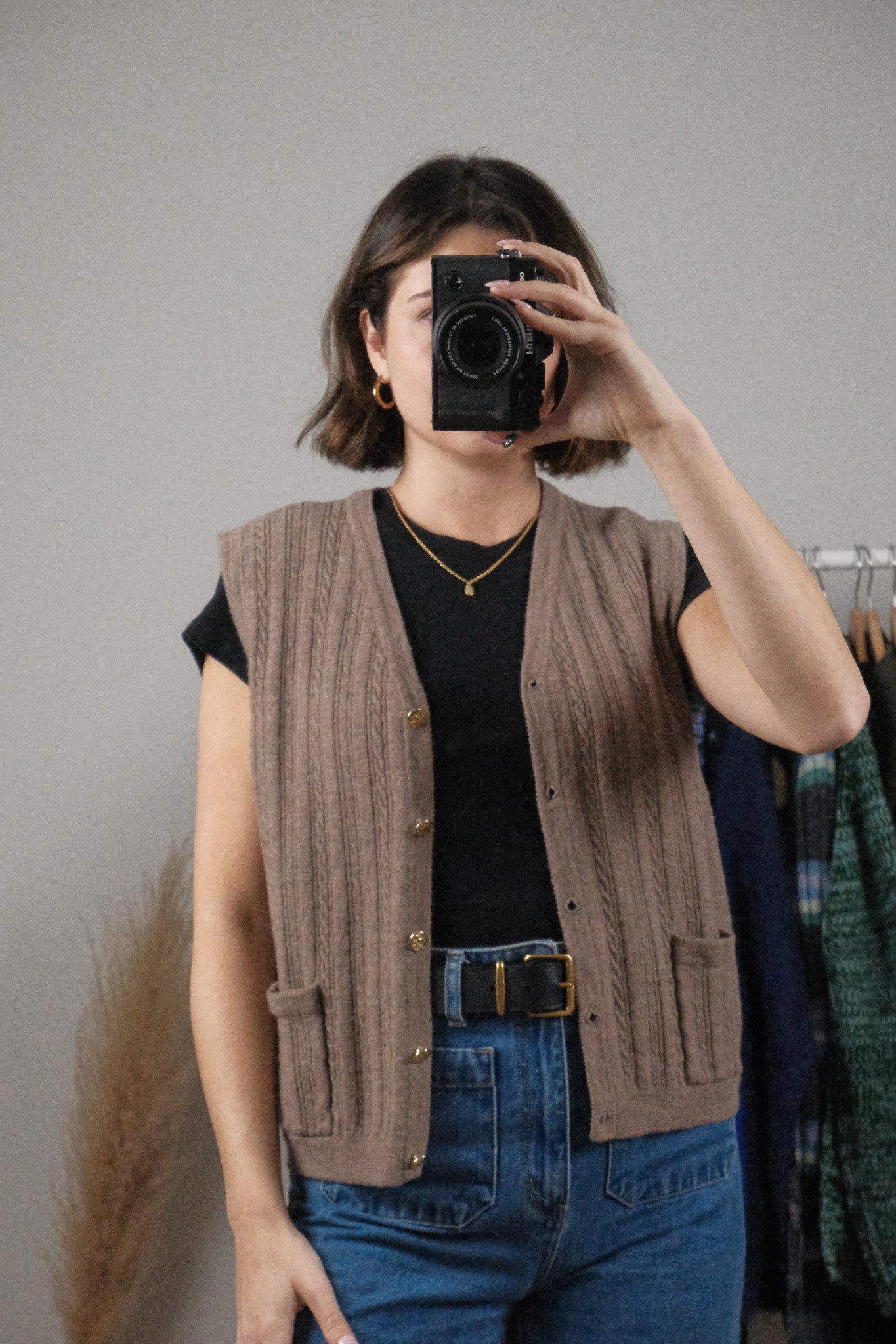 Vintage x Wool Textured Vest (M)