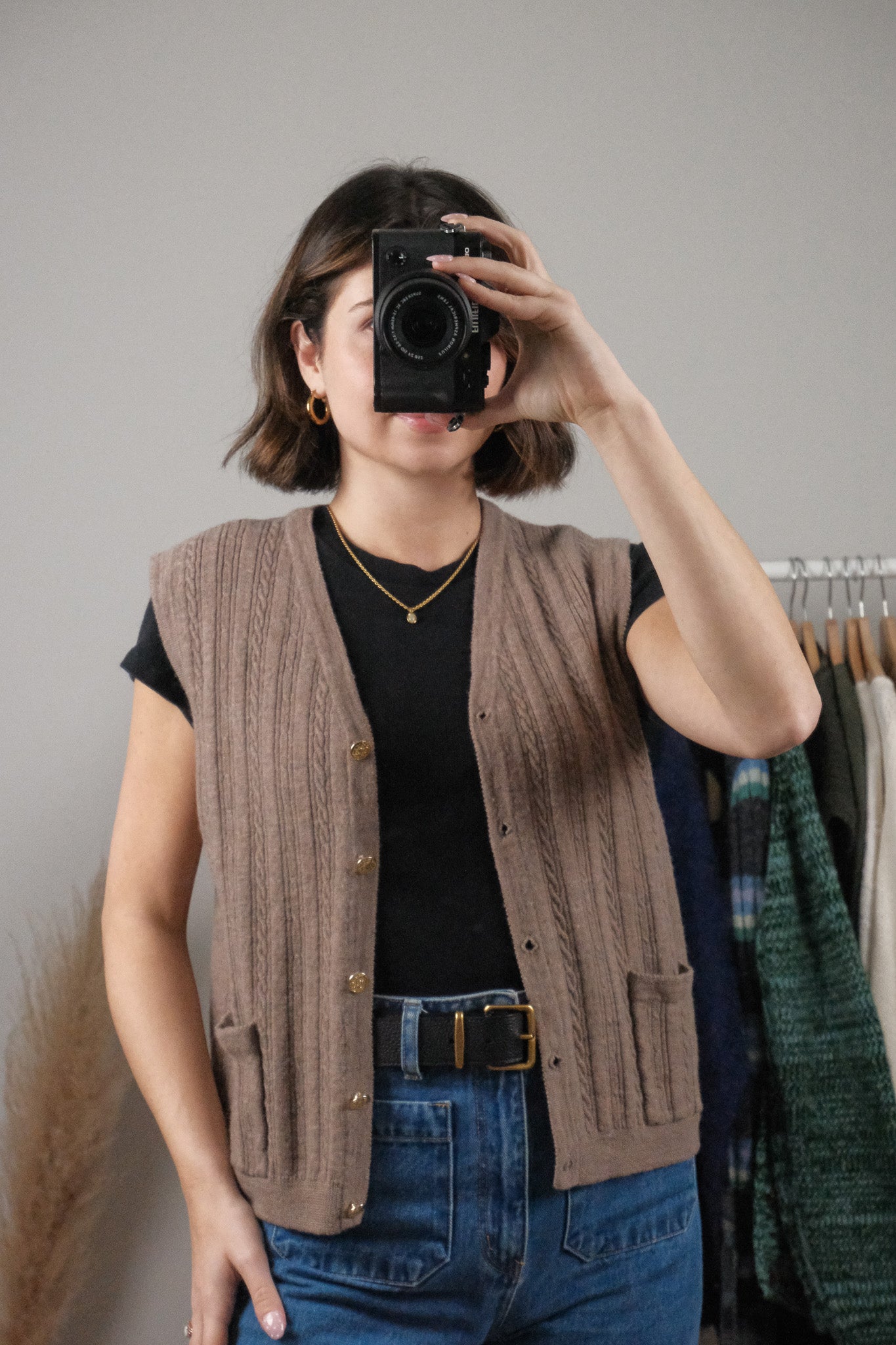 Vintage x Wool Textured Vest (M)