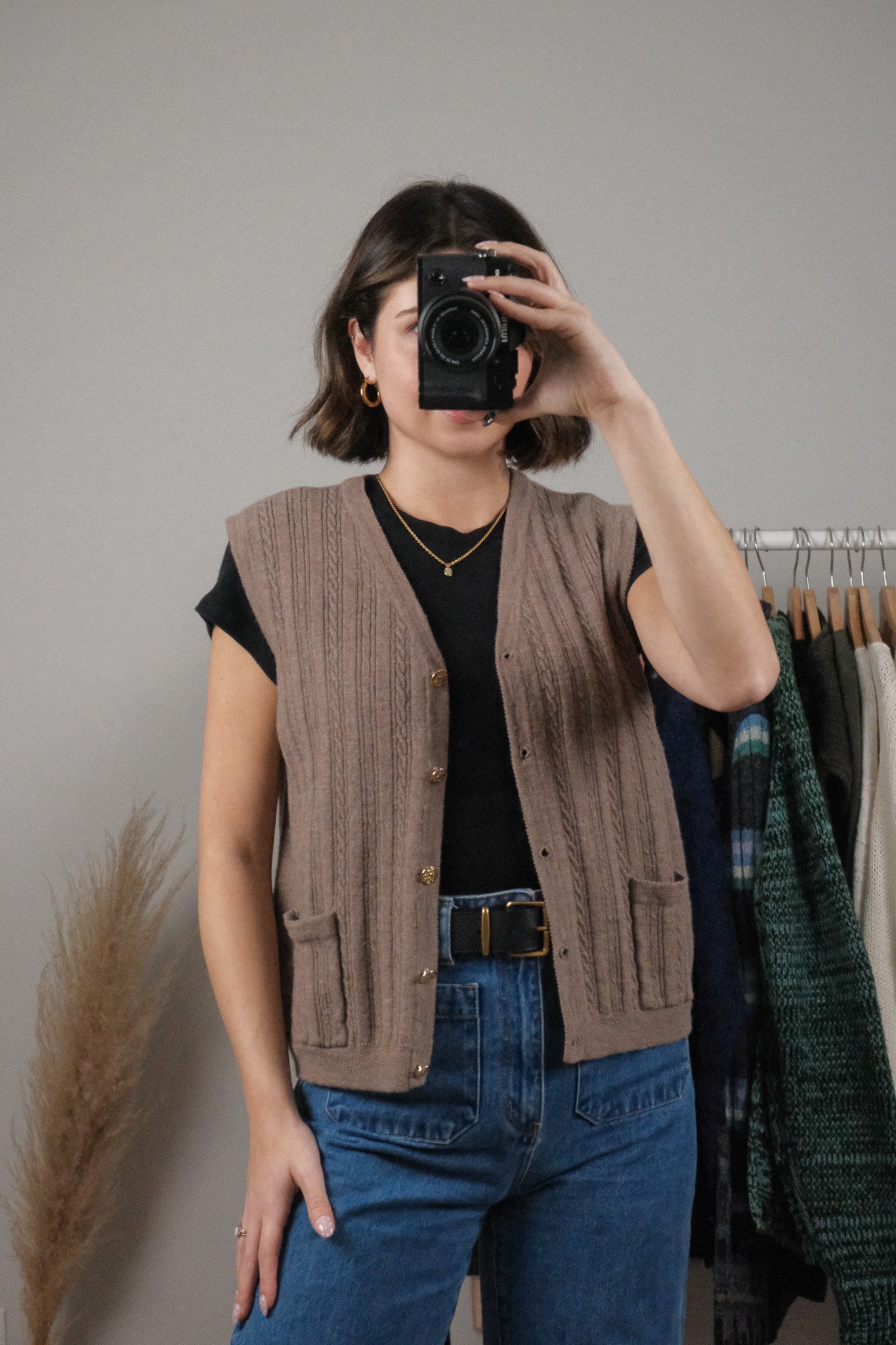 Vintage x Wool Textured Vest (M)