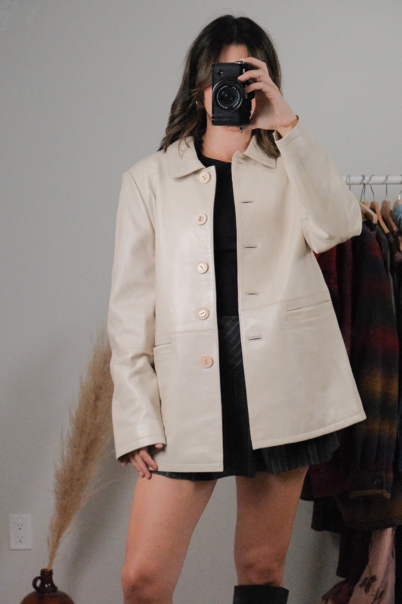 Vintage x Leather Jacket (6-10)