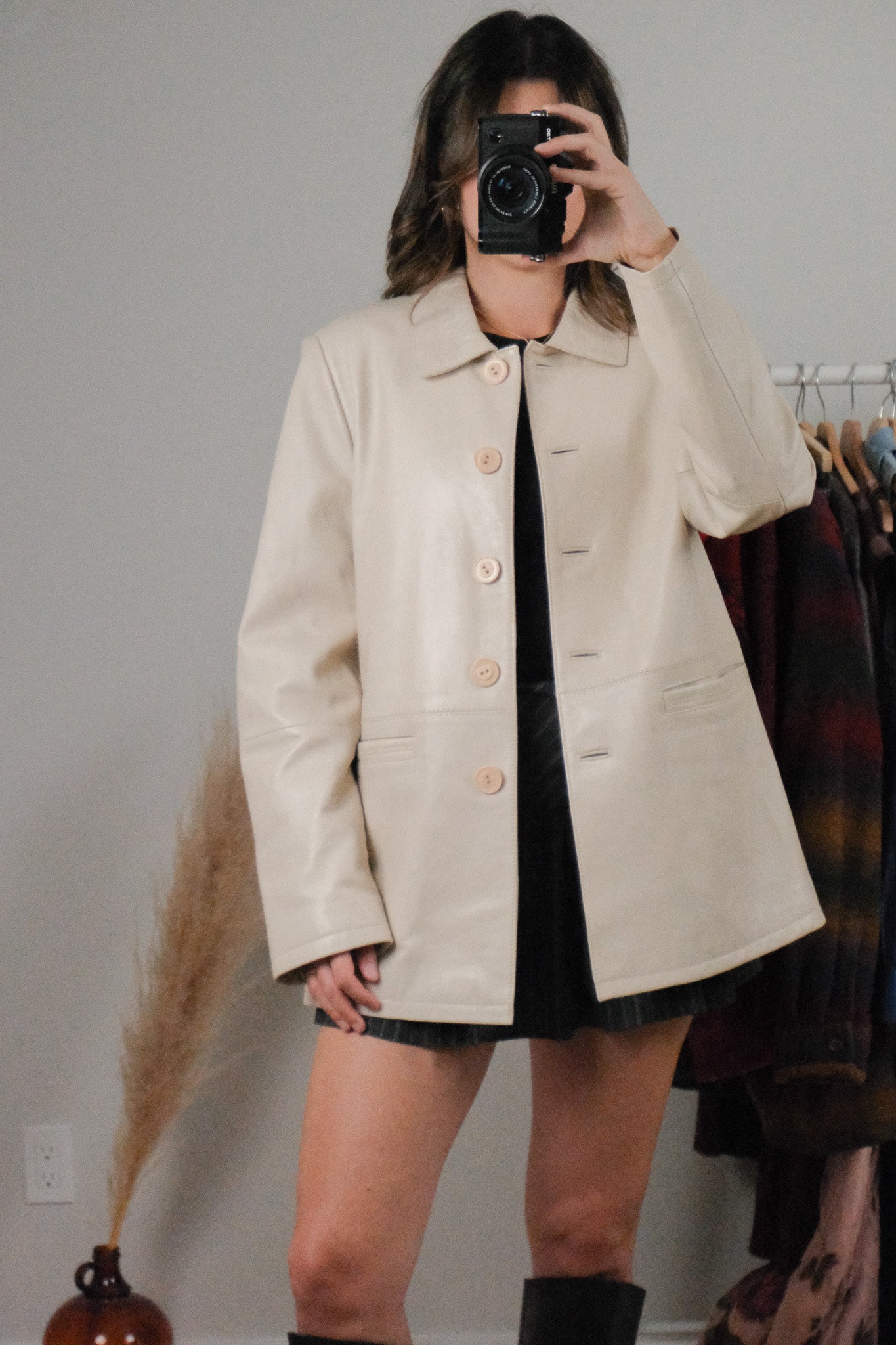 Vintage x Leather Jacket (6-10)