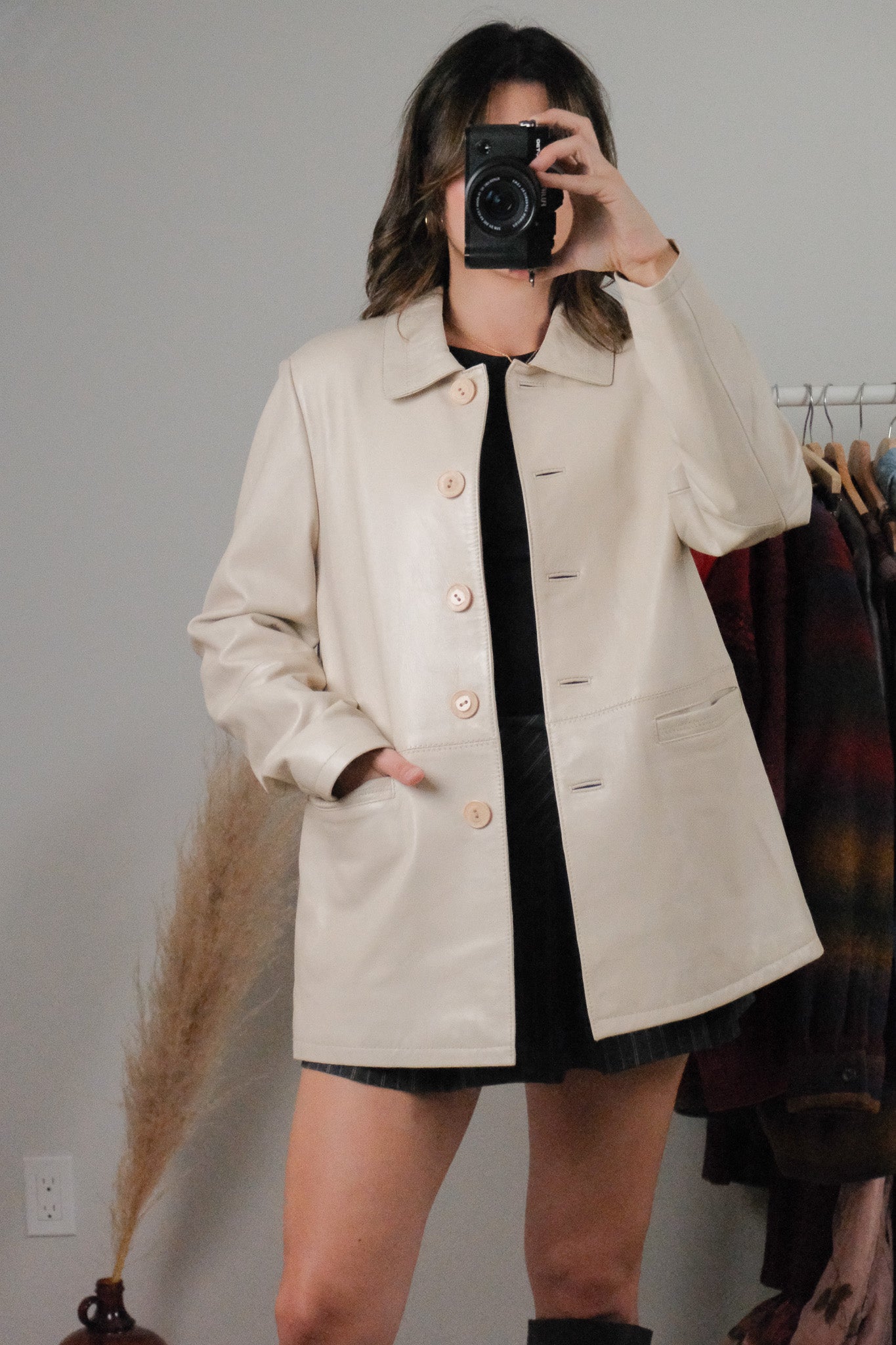 Vintage x Leather Jacket (6-10)