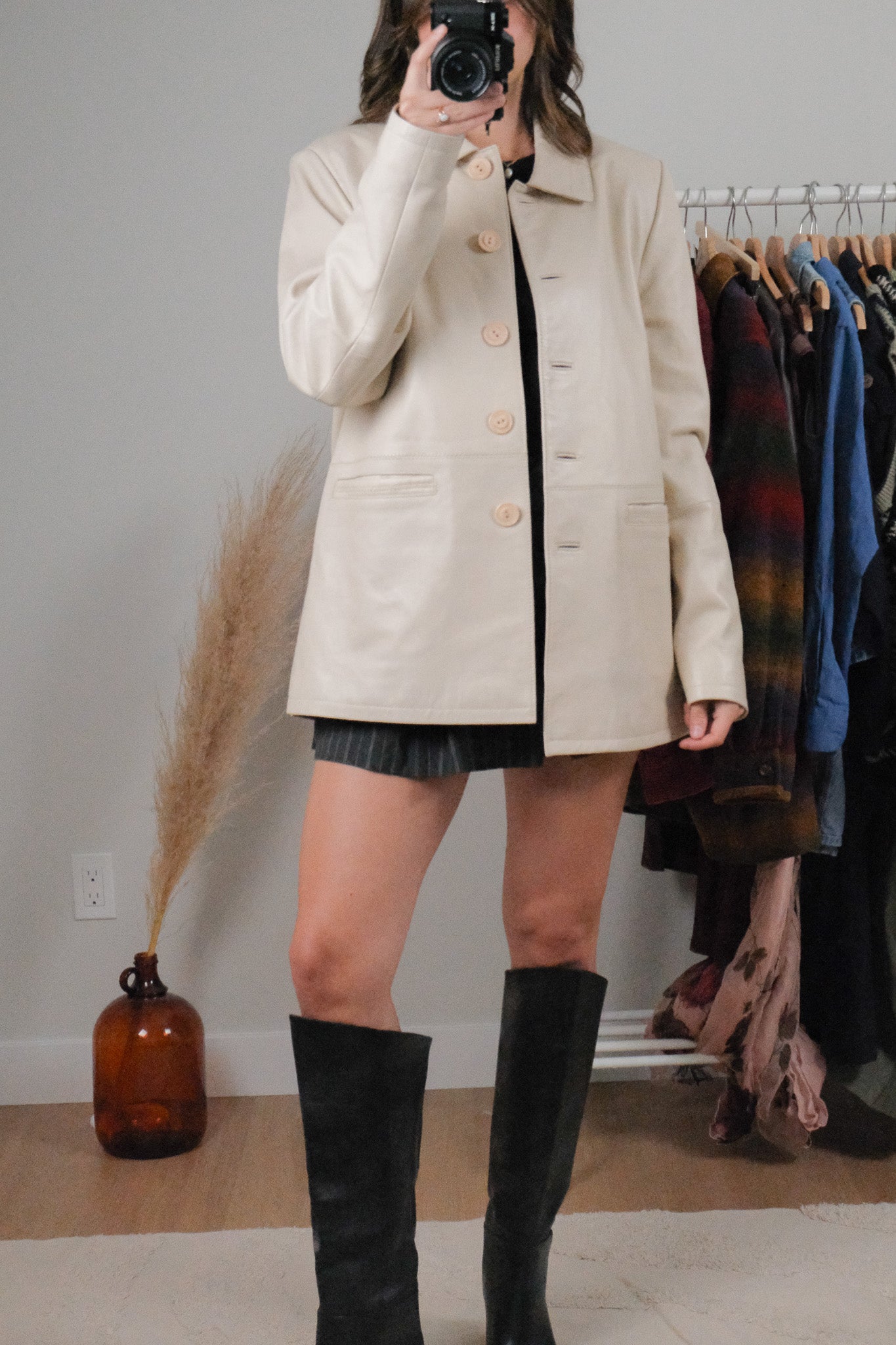 Vintage x Leather Jacket (6-10)