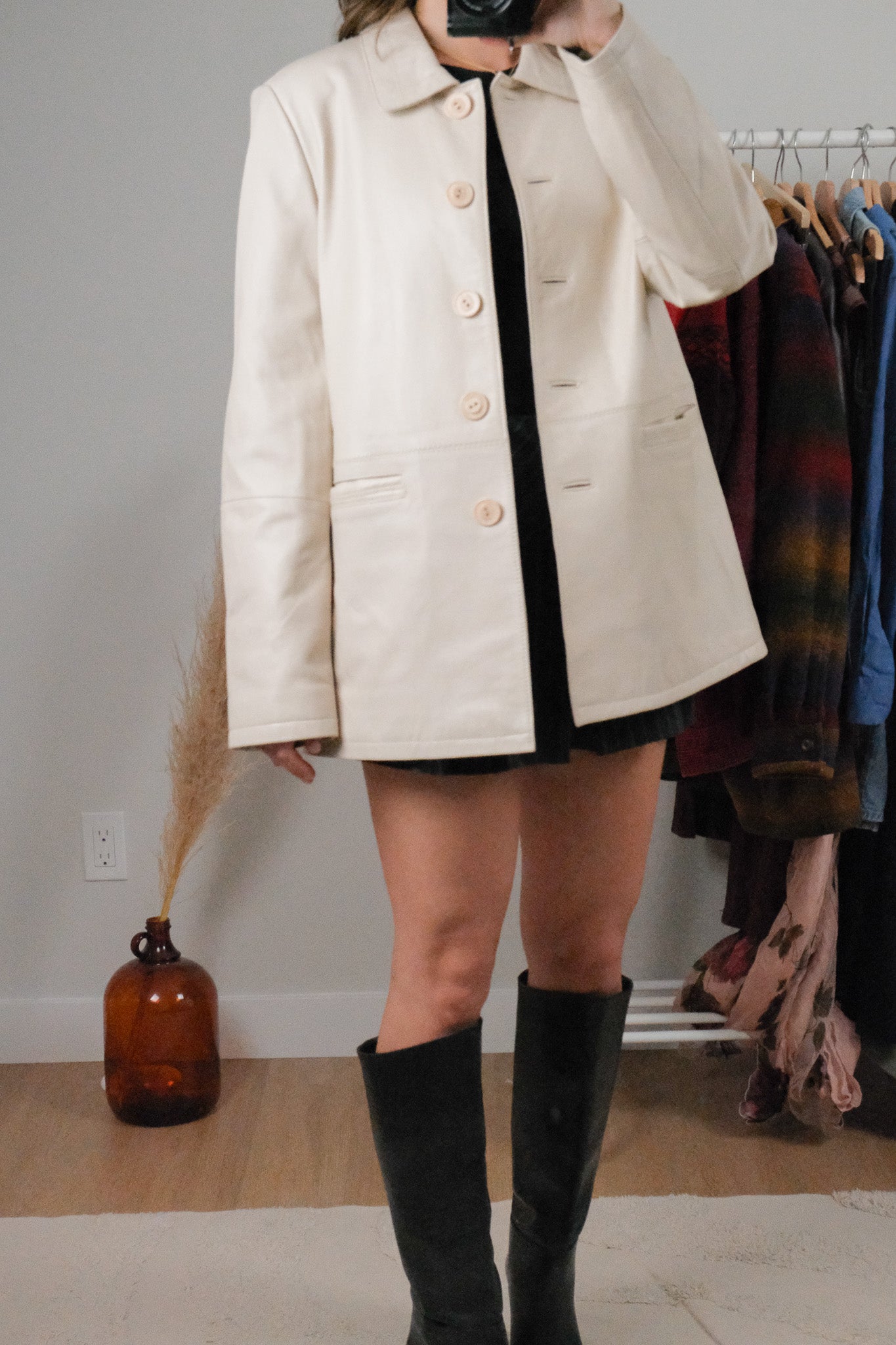 Vintage x Leather Jacket (6-10)