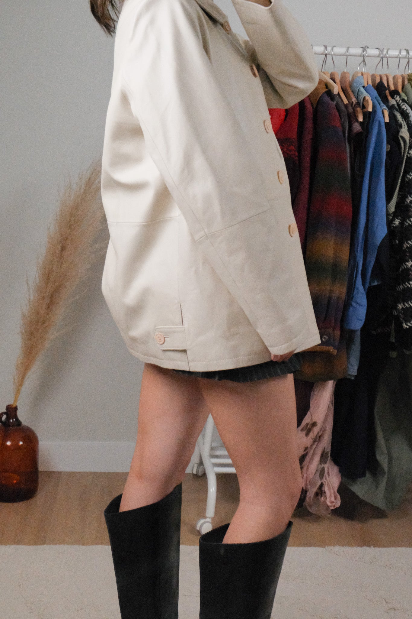 Vintage x Leather Jacket (6-10)