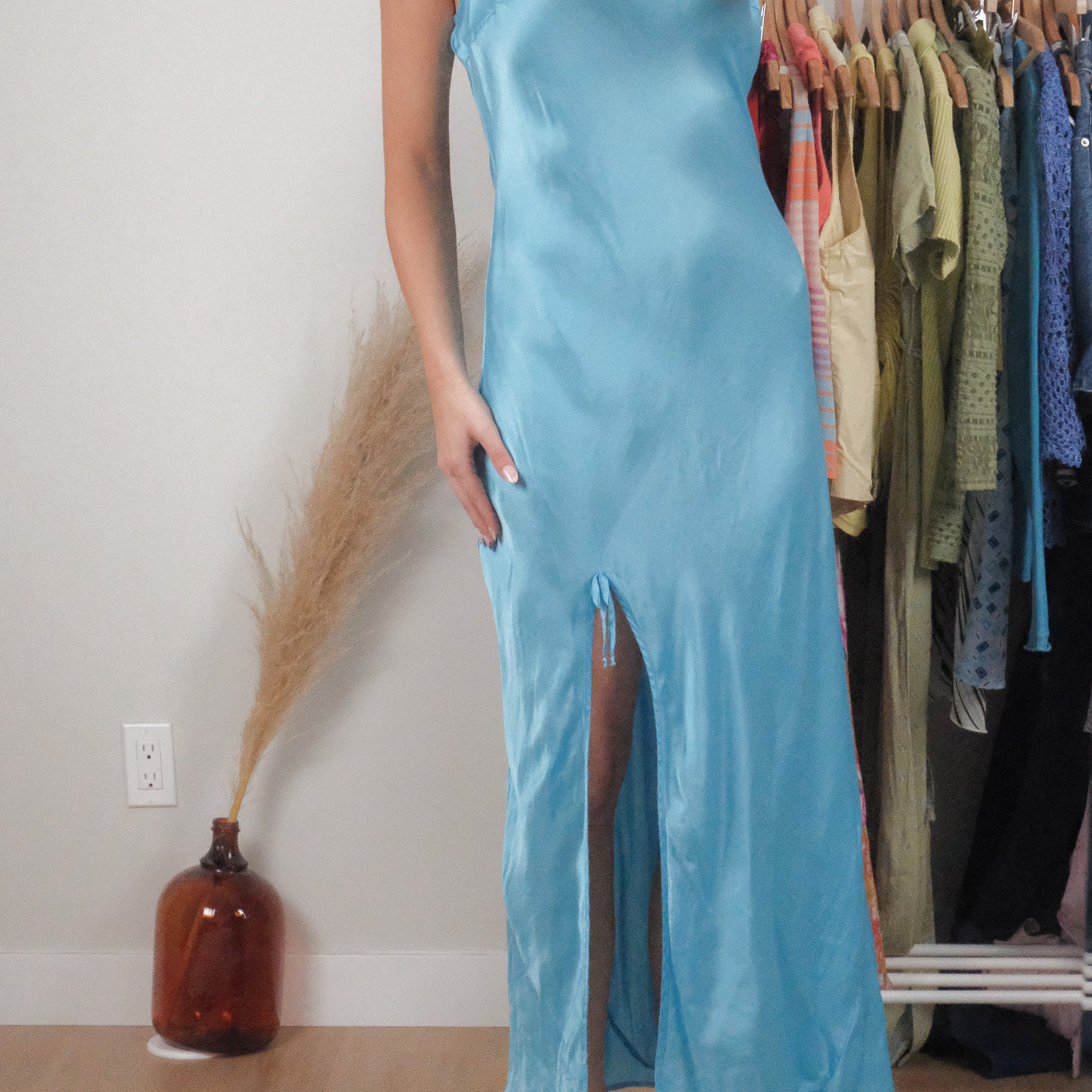 Vintage x 100% Silk Slip Dress (M-L)