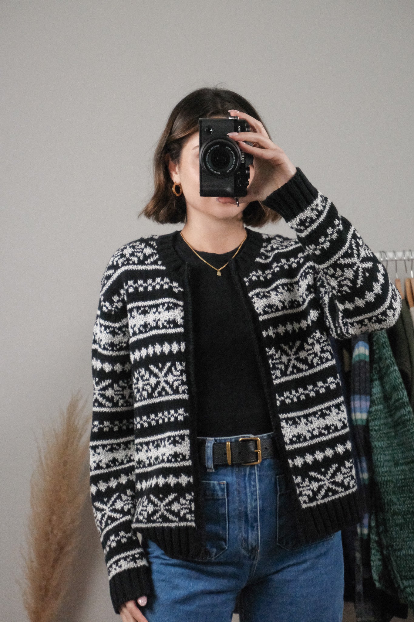 Vintage x Patterned Zip Up (M)