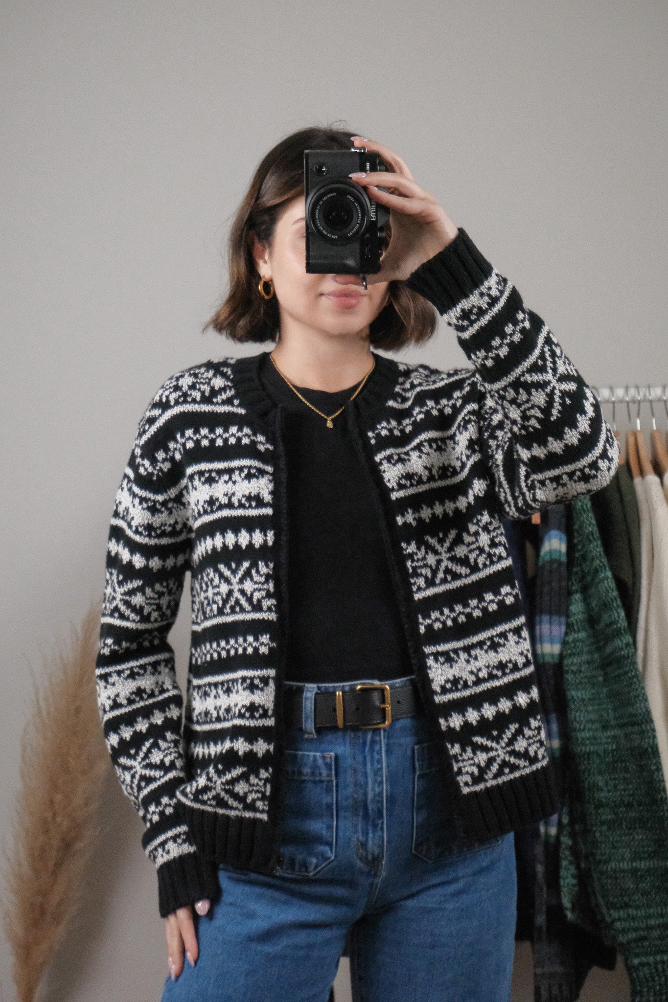 Vintage x Patterned Zip Up (M)