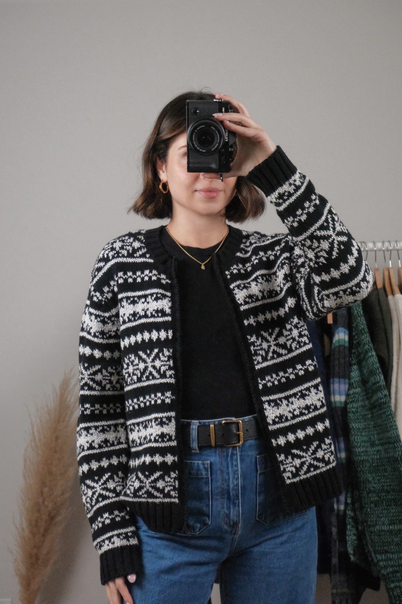 Vintage x Patterned Zip Up (M)