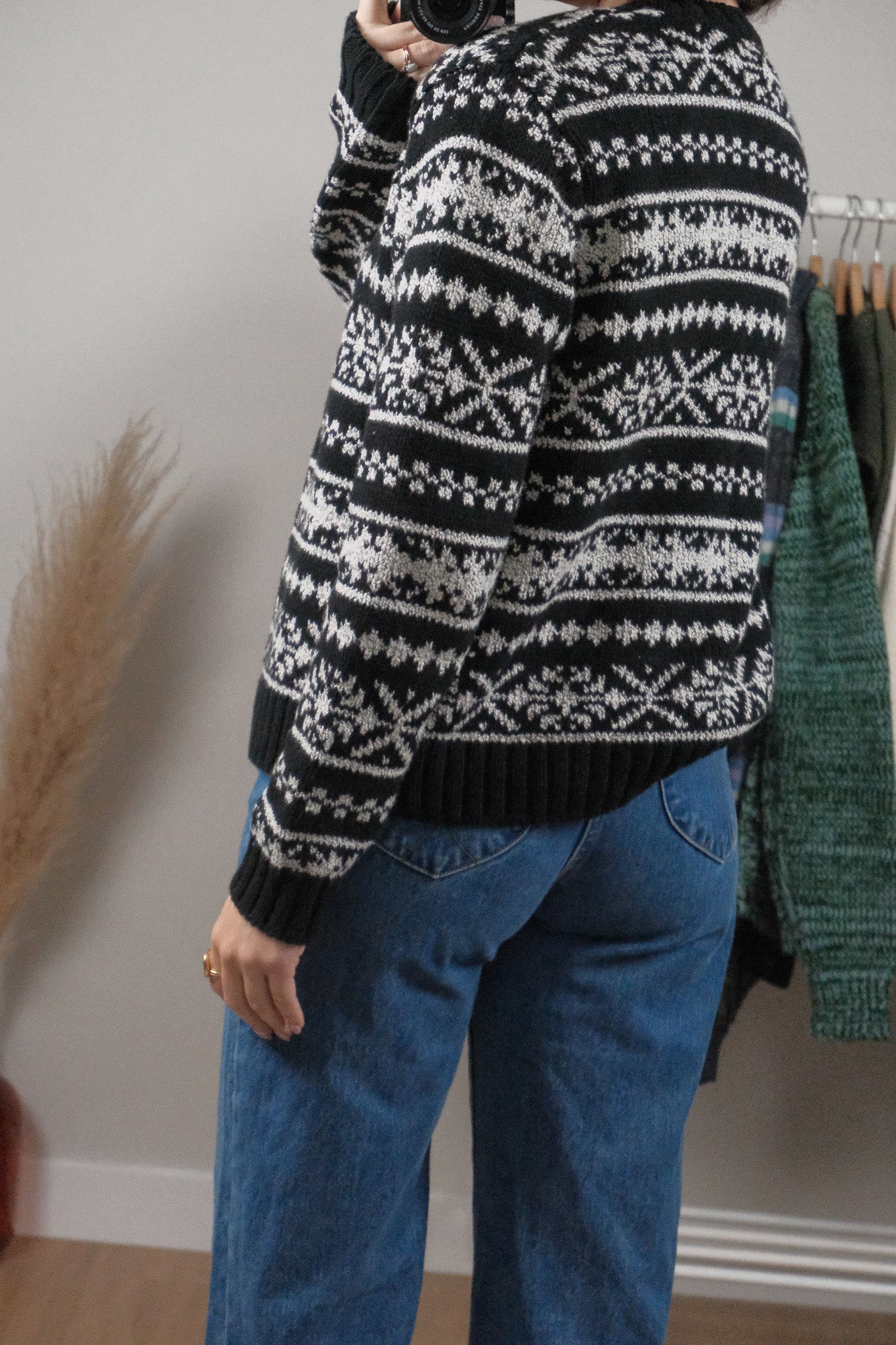 Vintage x Patterned Zip Up (M)