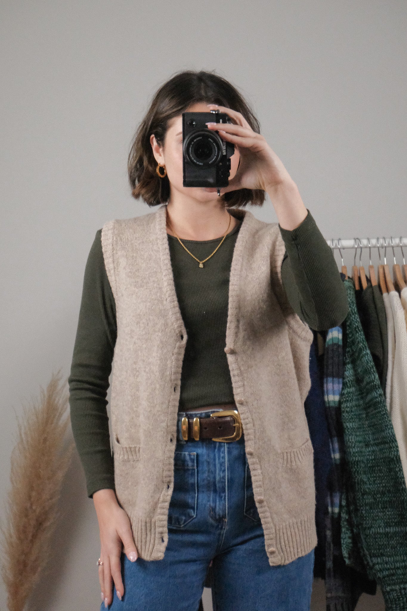 Made in Korea x Vintage x Wool Vest (L)