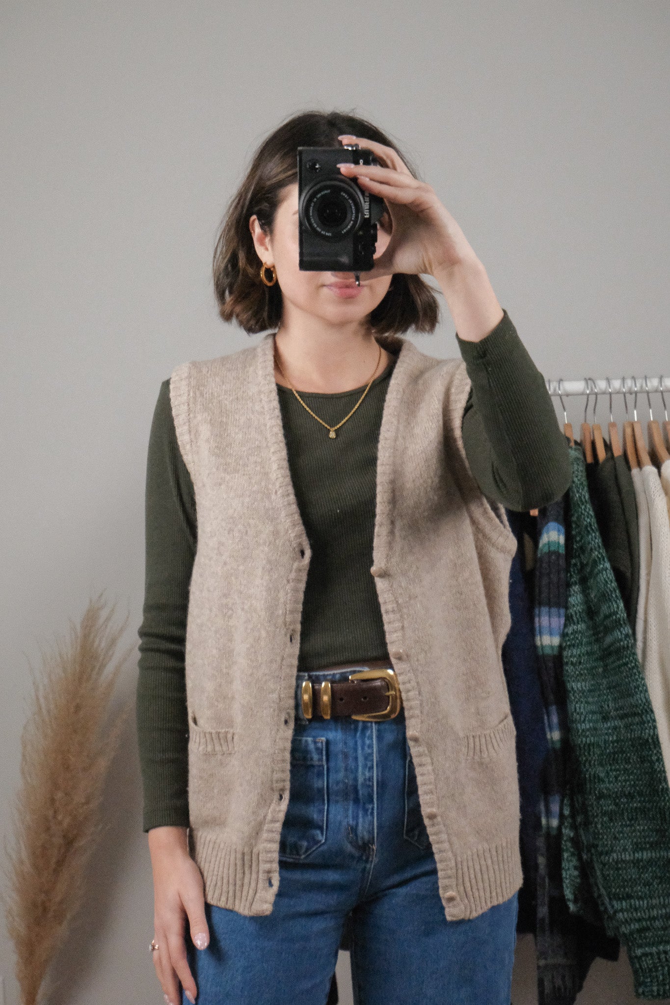 Made in Korea x Vintage x Wool Vest (L)