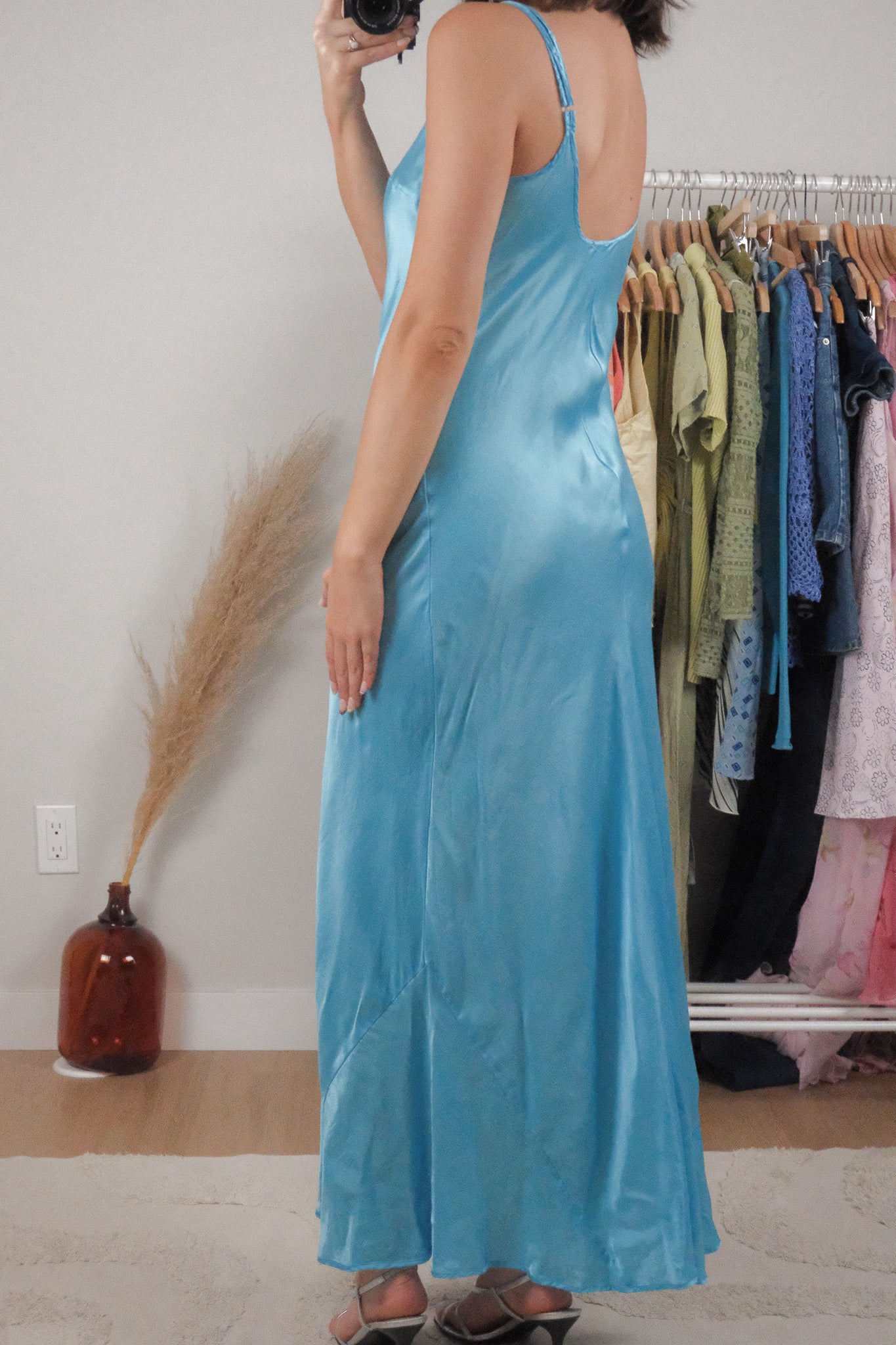 Vintage x 100% Silk Slip Dress (M-L)