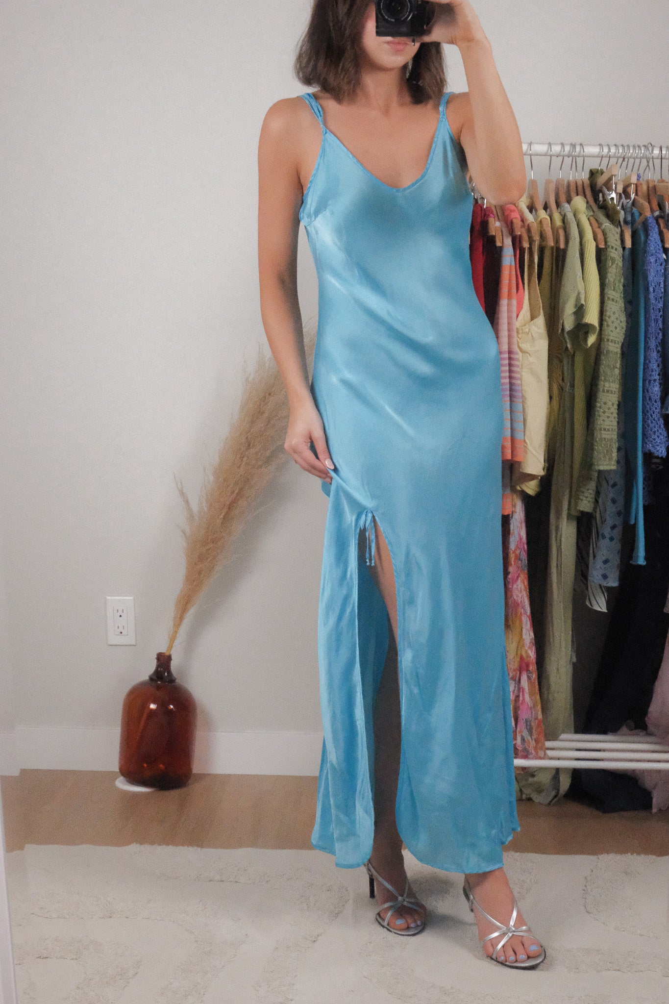 Vintage x 100% Silk Slip Dress (M-L)