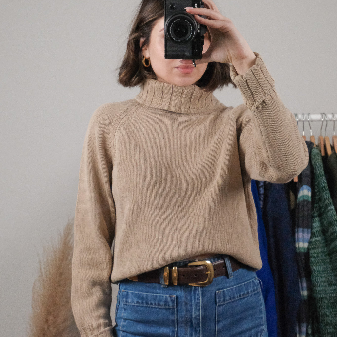 Made in Canada x Vintage x Cotton Turtleneck Knit (S)