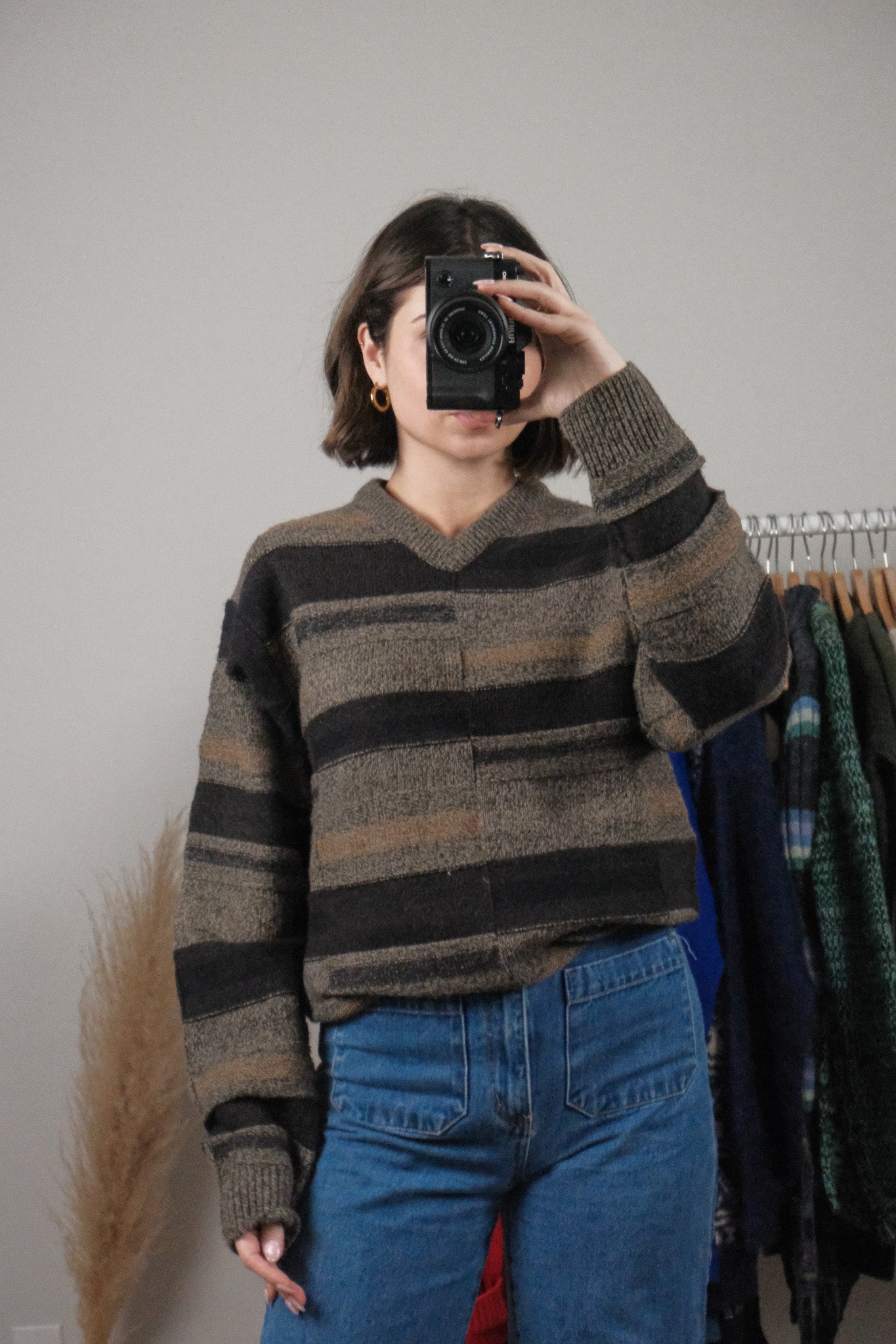 Vintage x Textured V-Neck (M/L)