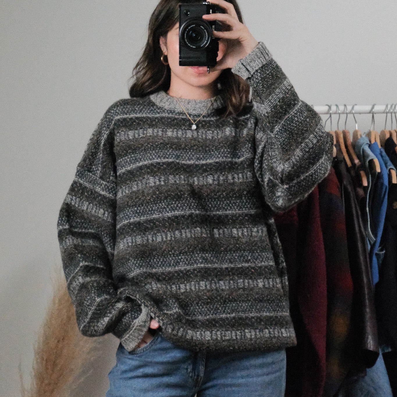 Vintage x Wool Multicolour Knit Sweater (L)